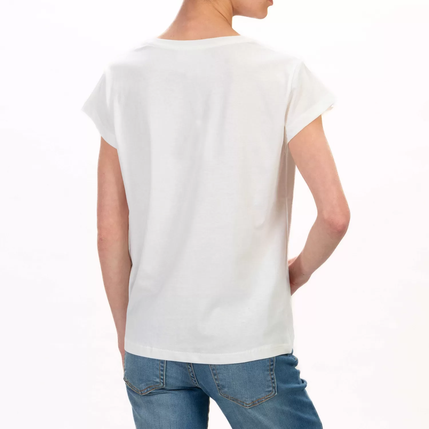 Cheap White Mood Vicolo-T-Shirt Papera Fantasia Zebrata - Latte