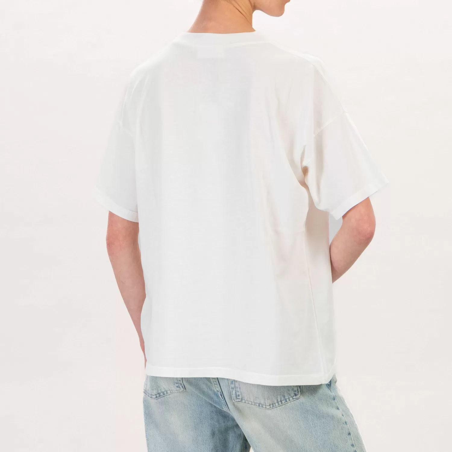 Best Sale White Mood Vicolo-T-Shirt Ricamo Volti - Latte