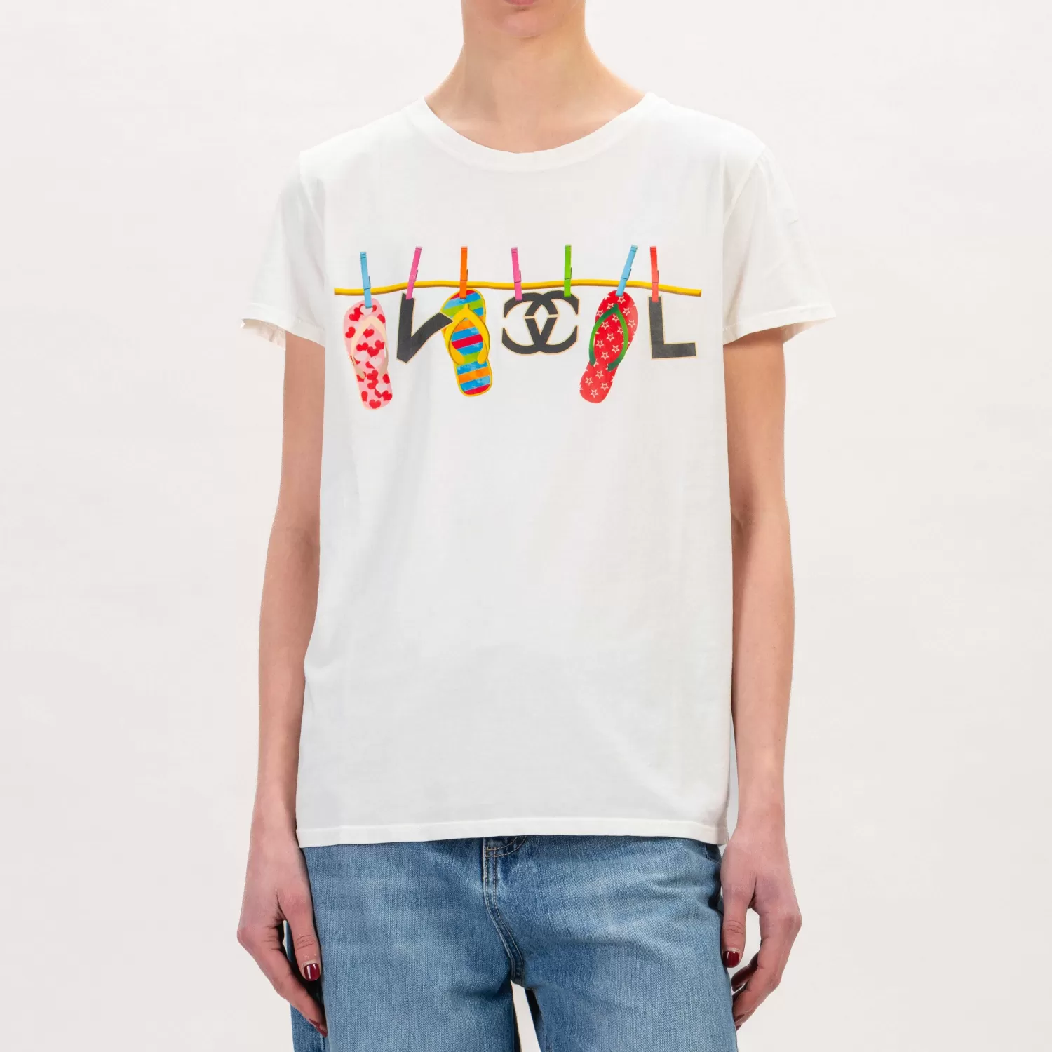 Best Sale White Mood Vicolo-T-Shirt Vcl - Latte