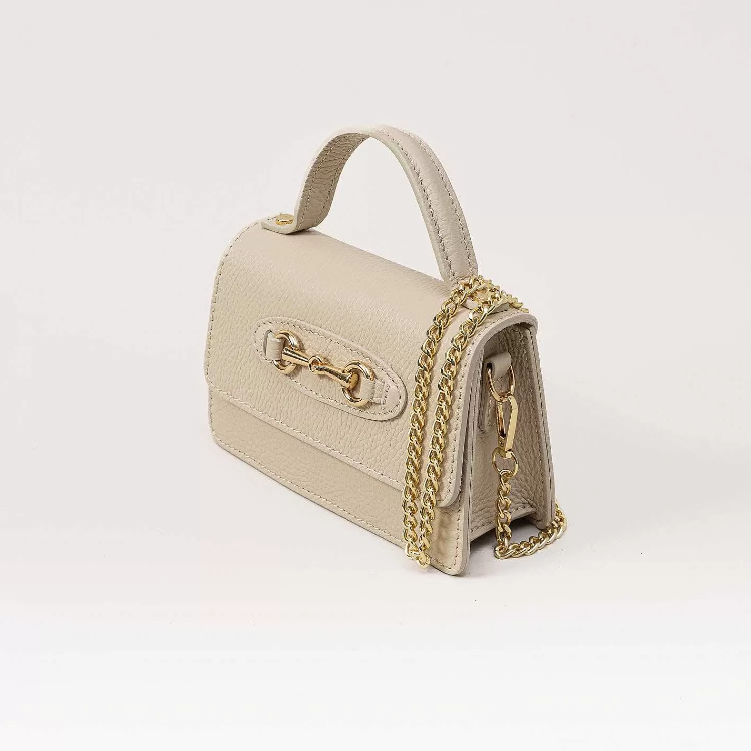 Outlet White Mood W By -Borsa Tracolla Genuine Leather - Sand