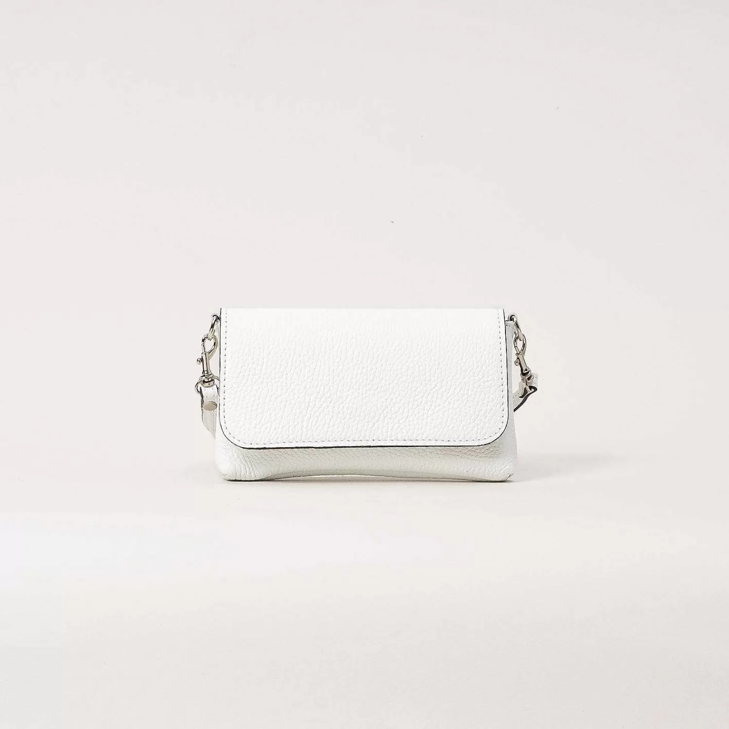 Outlet White Mood W By -Pochette Genuine Leather - Bianco