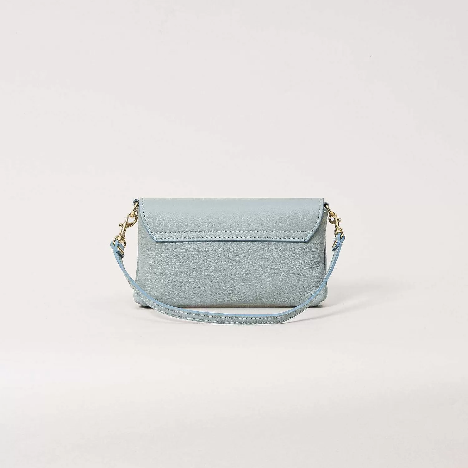 Online White Mood W By -Pochette Genuine Leather - Cielo