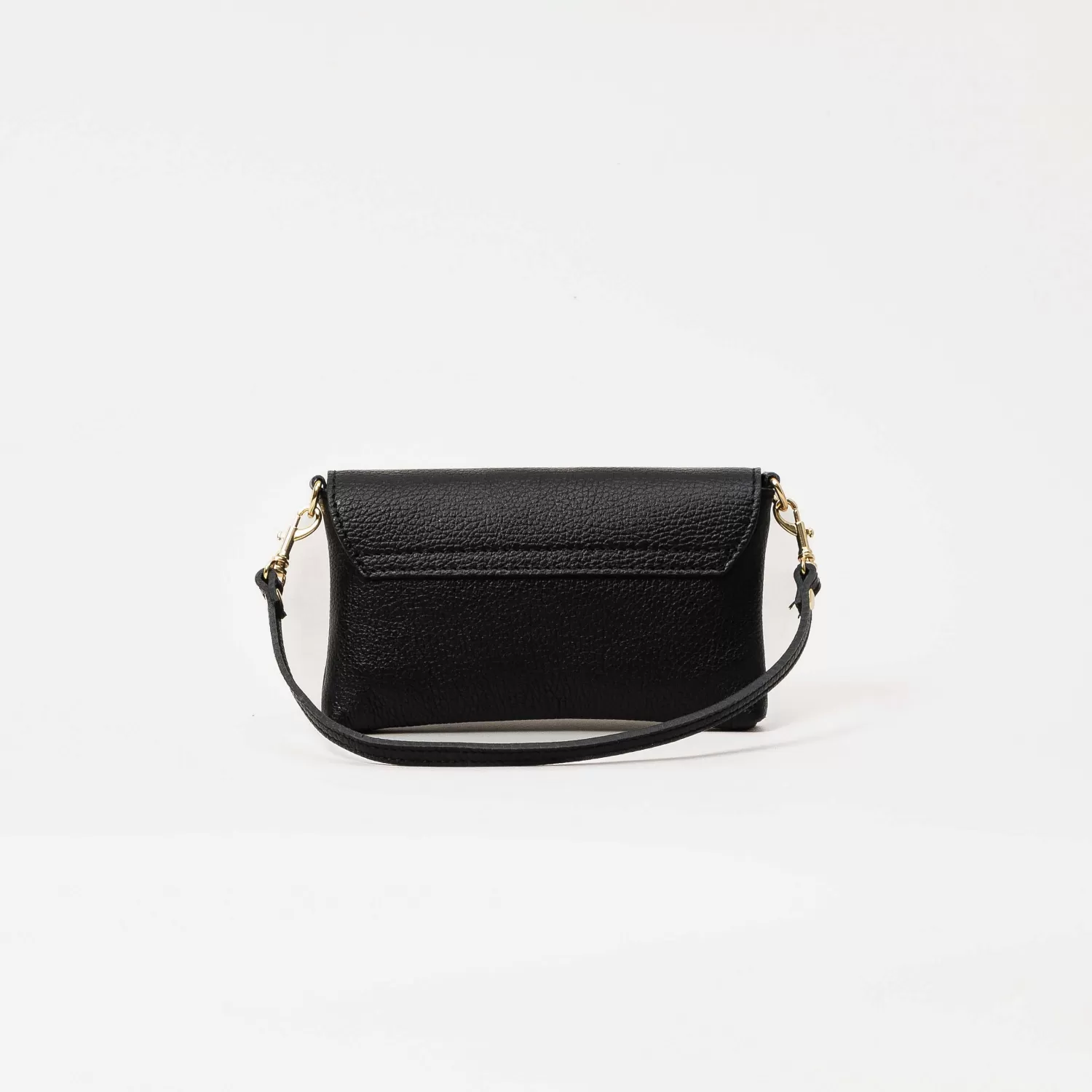 New White Mood W By -Pochette Genuine Leather - Nero