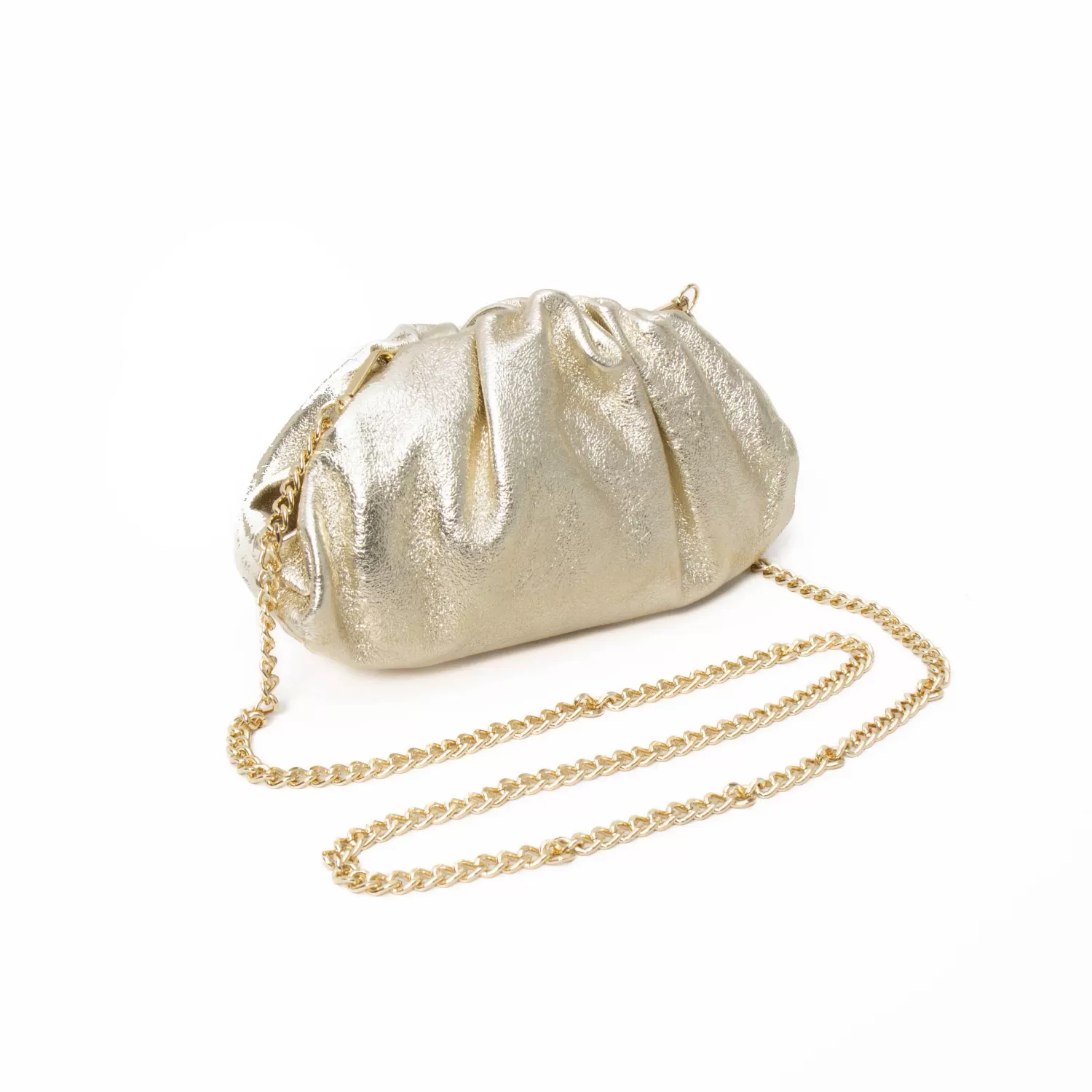 Outlet White Mood W By Whitemood - Pochette Clutch Piccola - Laminato Oro