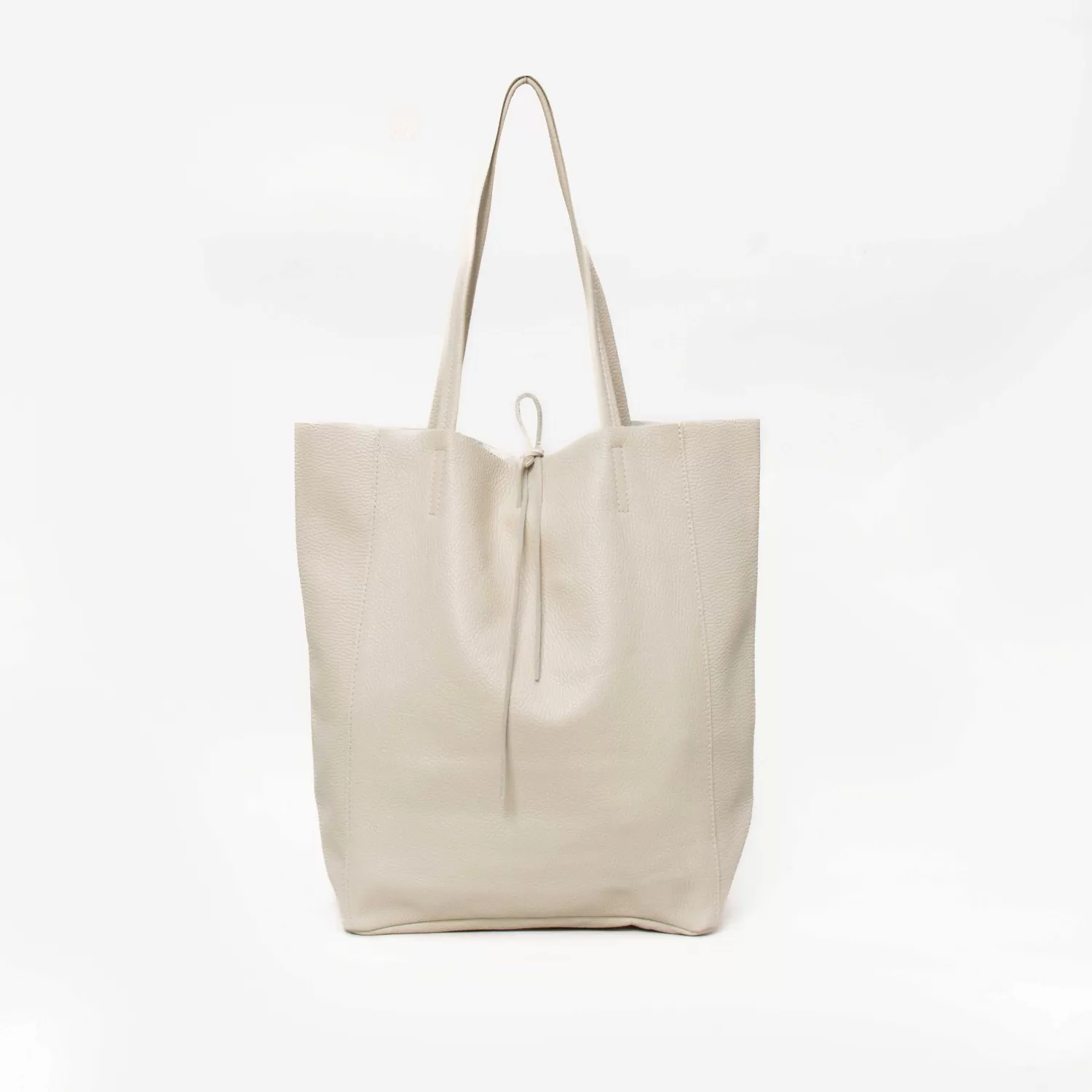 Hot White Mood W By Whitemood - Shopper In Pelle - Gesso