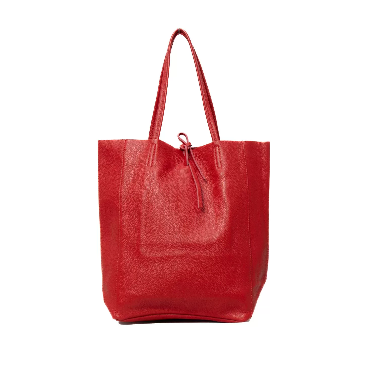 Online White Mood W By Whitemood - Shopper In Pelle - Rosso