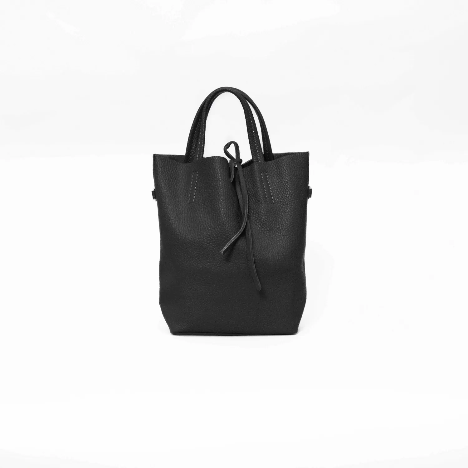 Sale White Mood W By Whitemood-Mini Shopper In Pelle - Nero