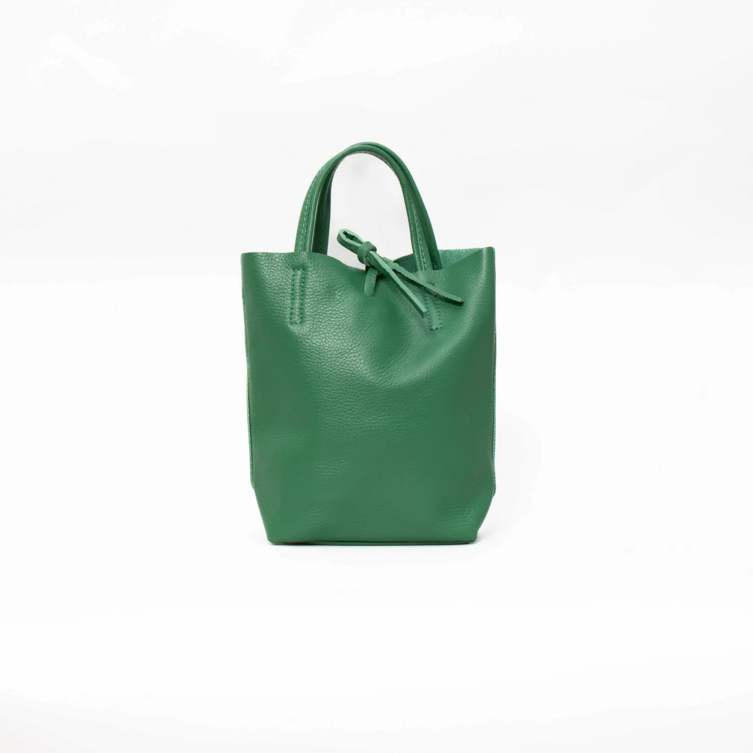 Fashion White Mood W By Whitemood-Mini Shopper In Pelle - Verde