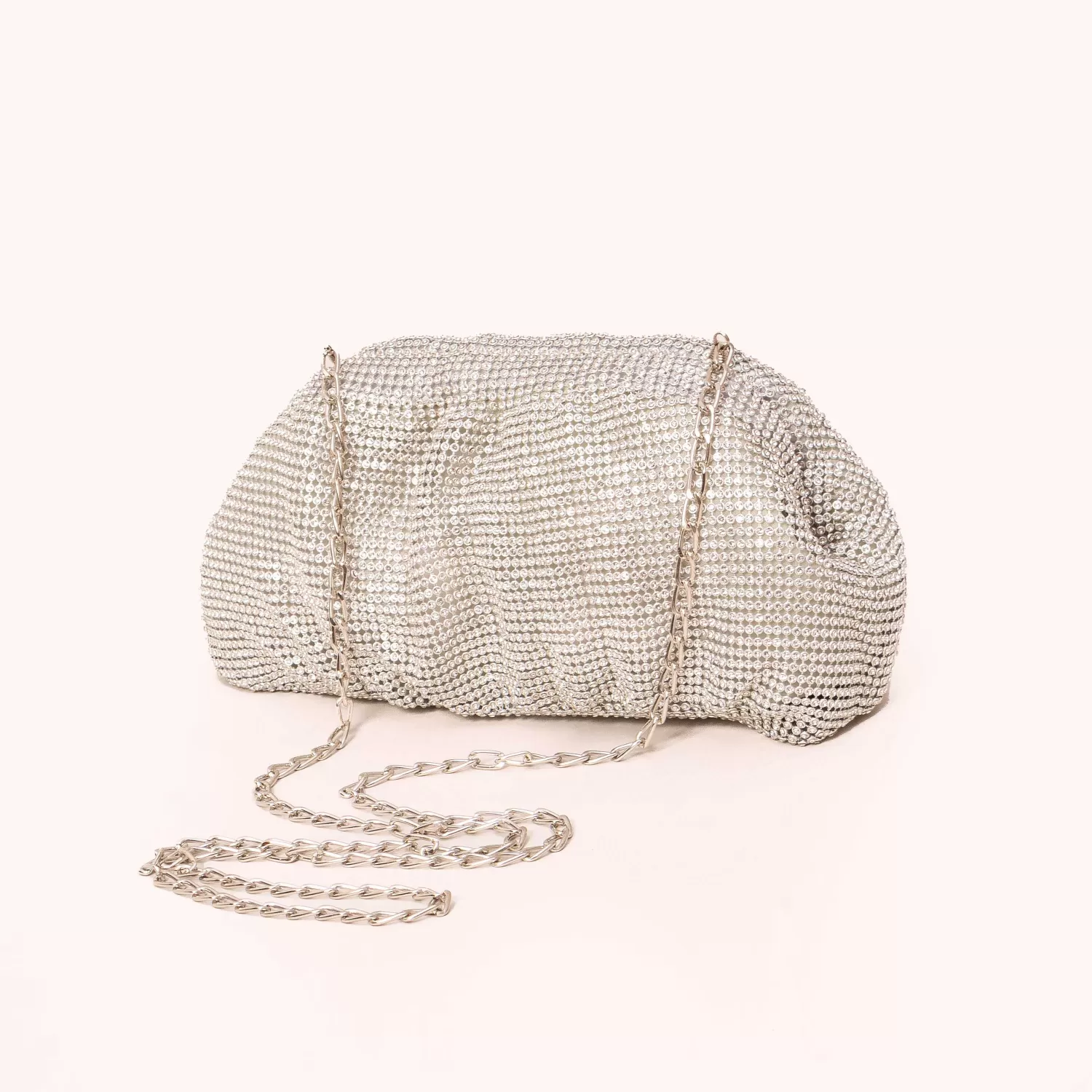 Flash Sale White Mood W By Whitemood-Pochette Clutch Con Strass - Argento