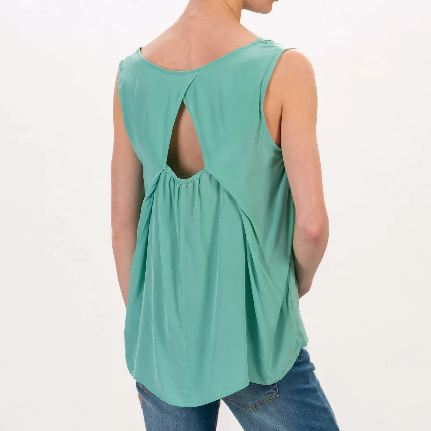 Online White Mood Wu'Side-Top Cut Out - Verde Acqua