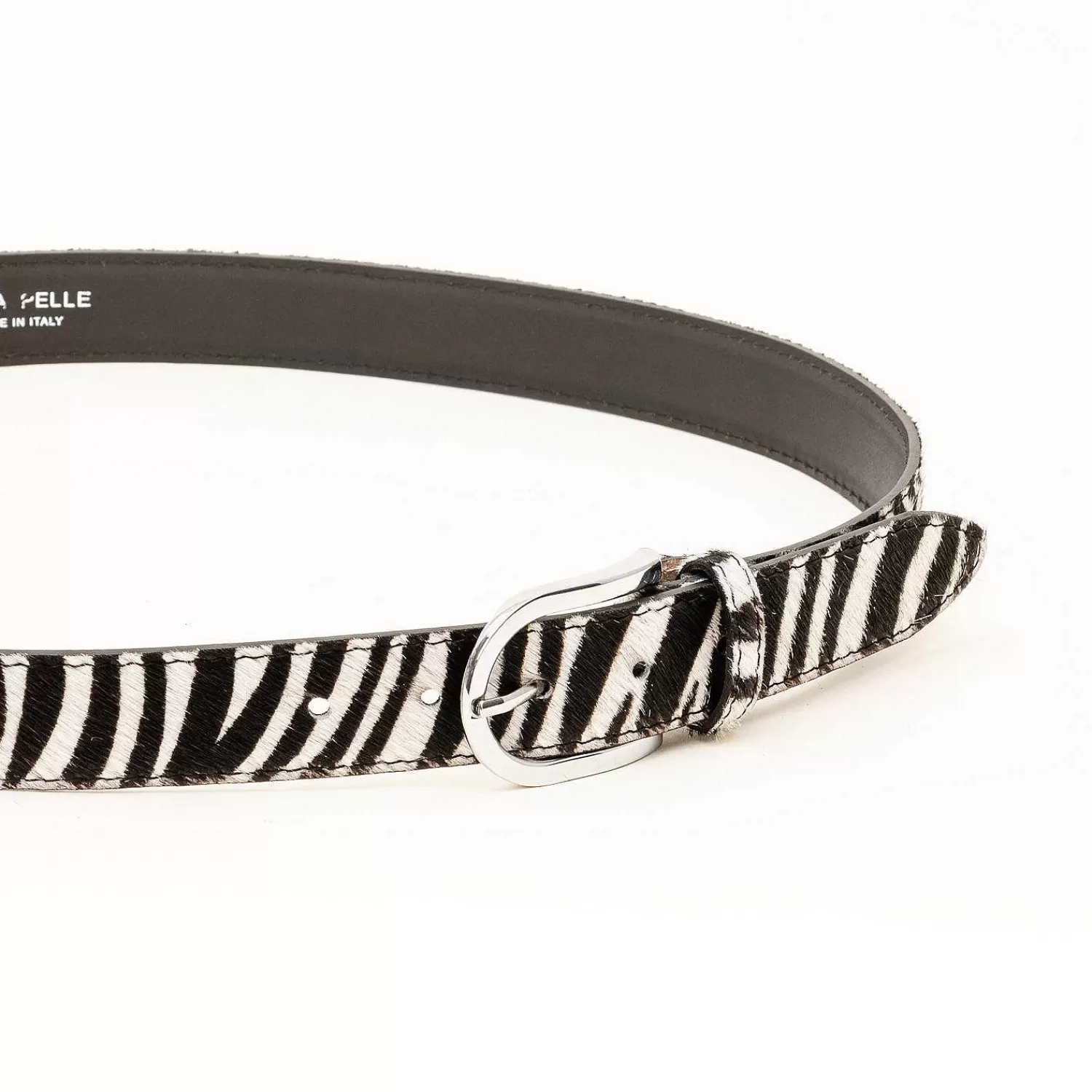 Cheap White Mood Zeroassoluto - Zebra Pony Belt - Cream/Black