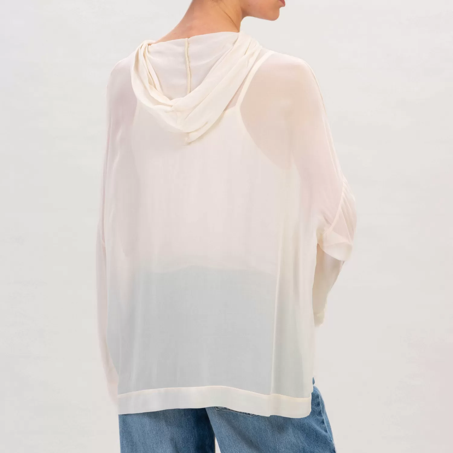 Hot White Mood Zeroassoluto-Blusa Georgette In Viscosa - Burro