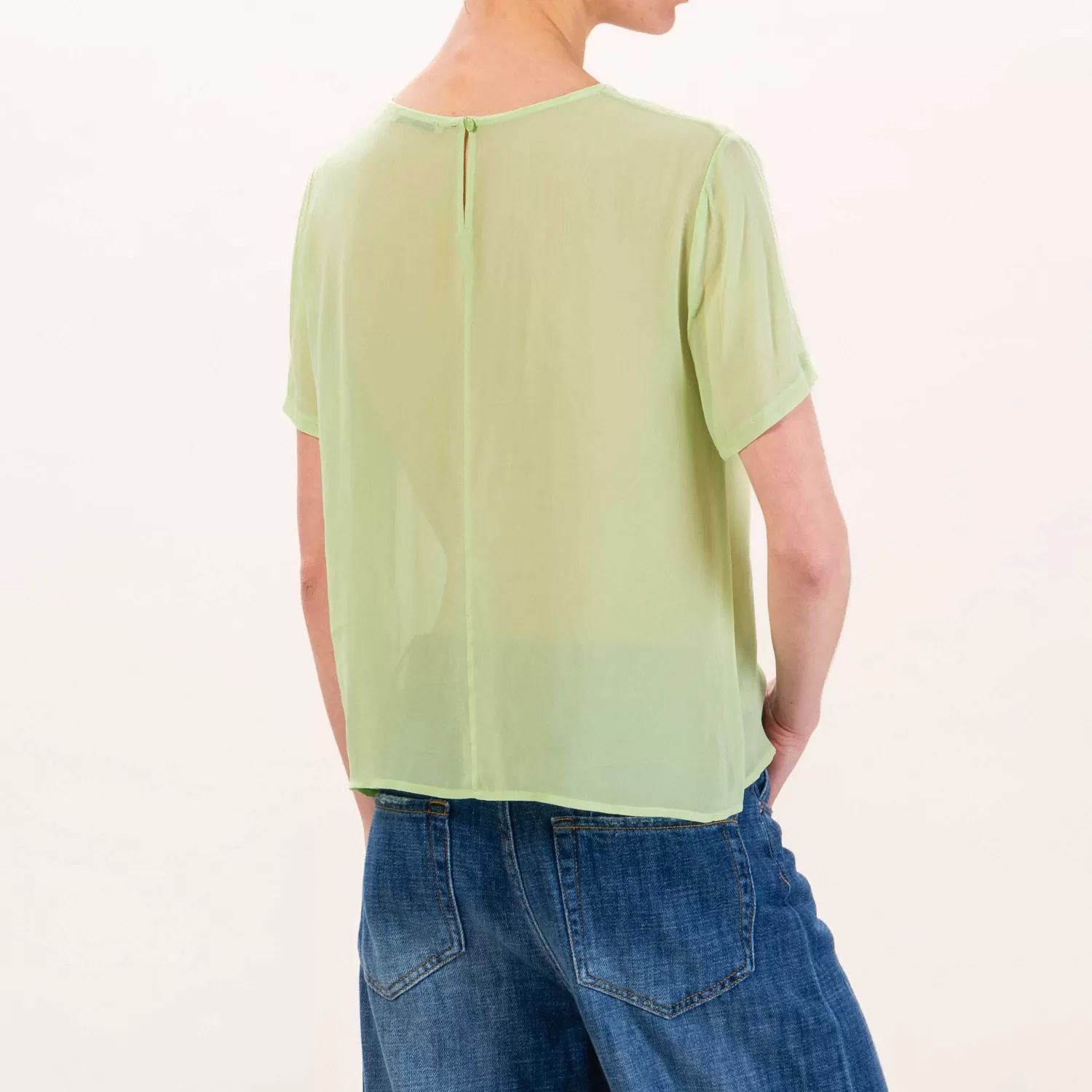 Cheap White Mood Zeroassoluto-Blusa In Georgette - Menta