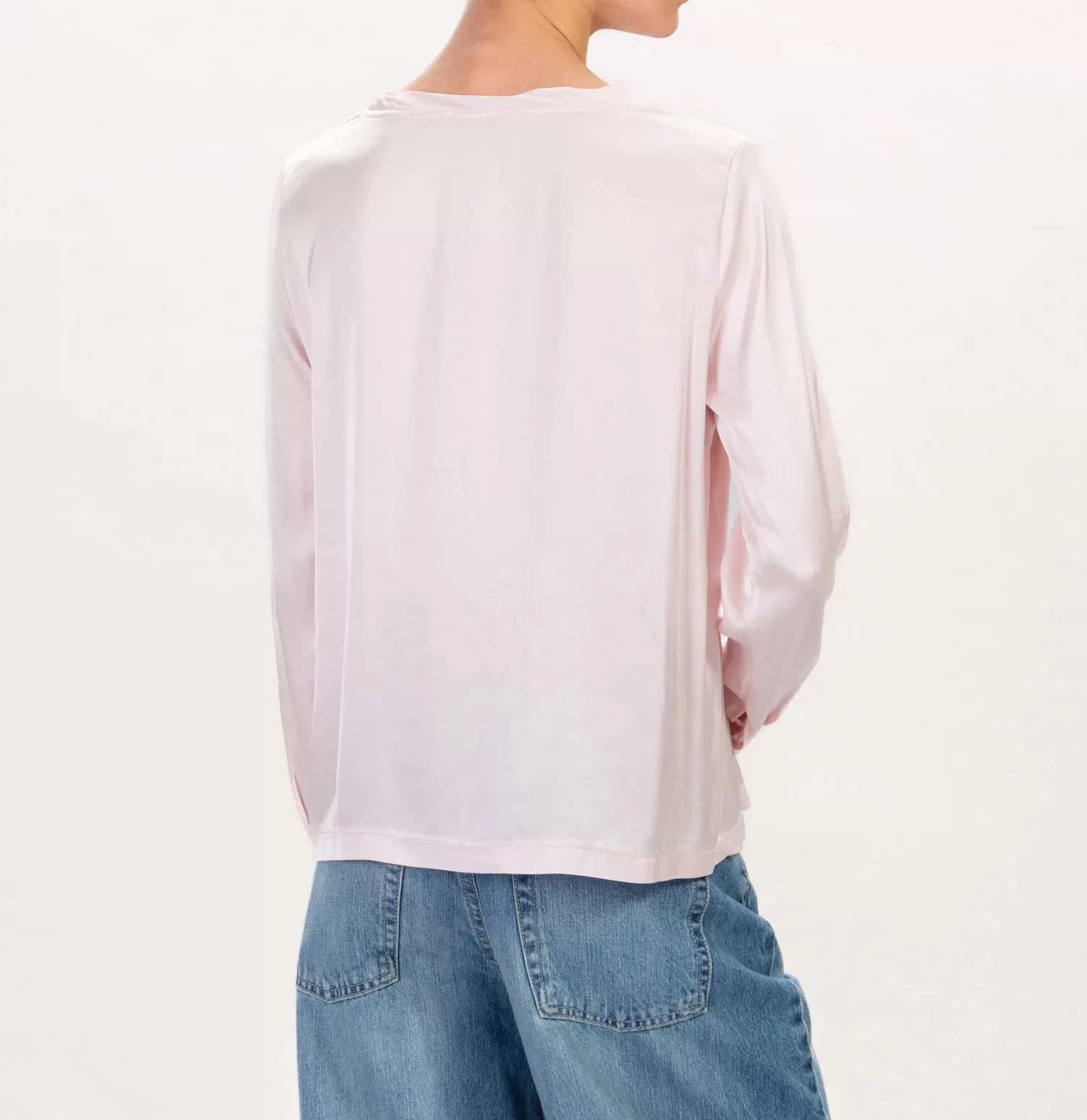 Cheap White Mood Zeroassoluto-Blusa In Satin Elasticizzata - Cipria