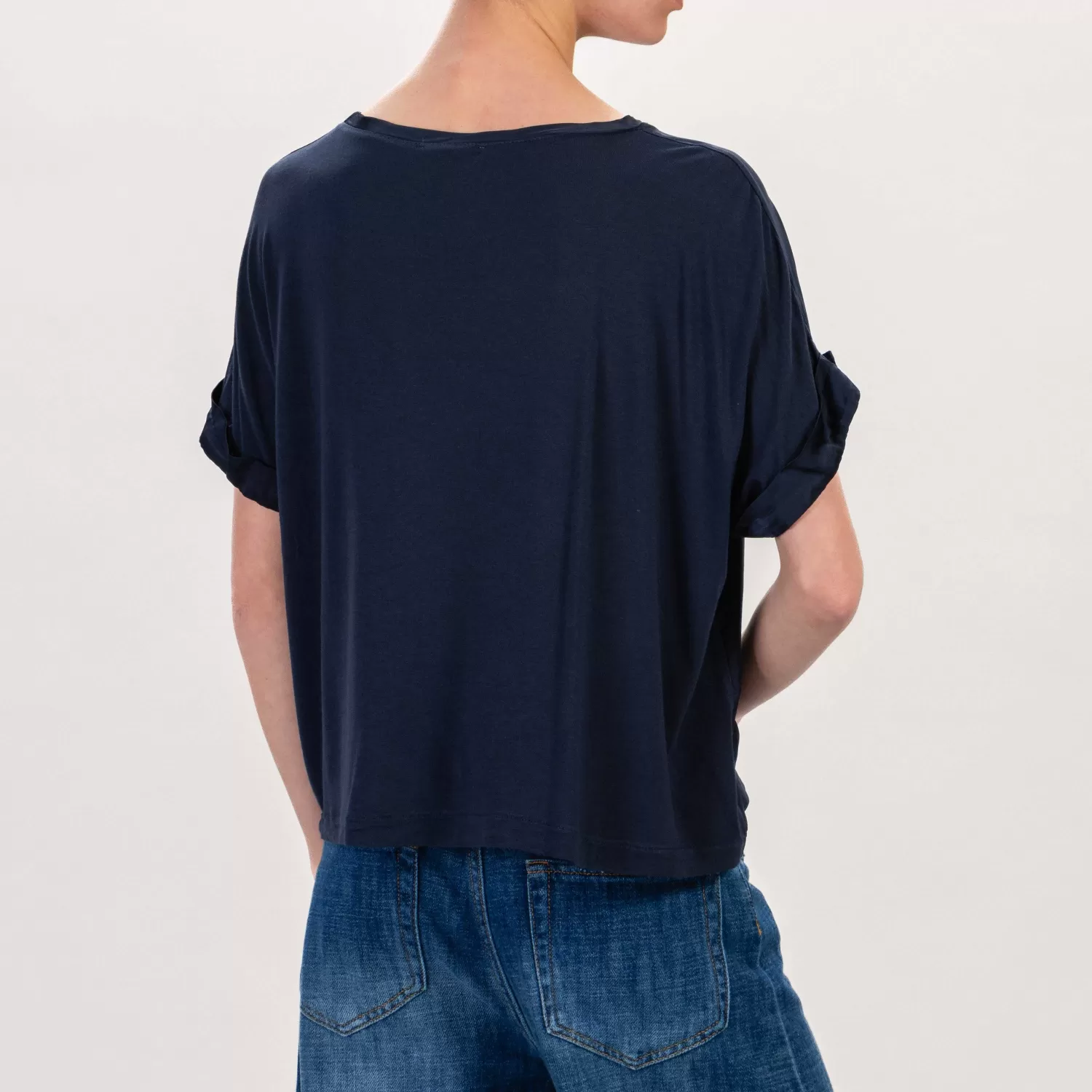 Cheap White Mood Zeroassoluto-Blusa Scatola Doppio Tessuto - Blu