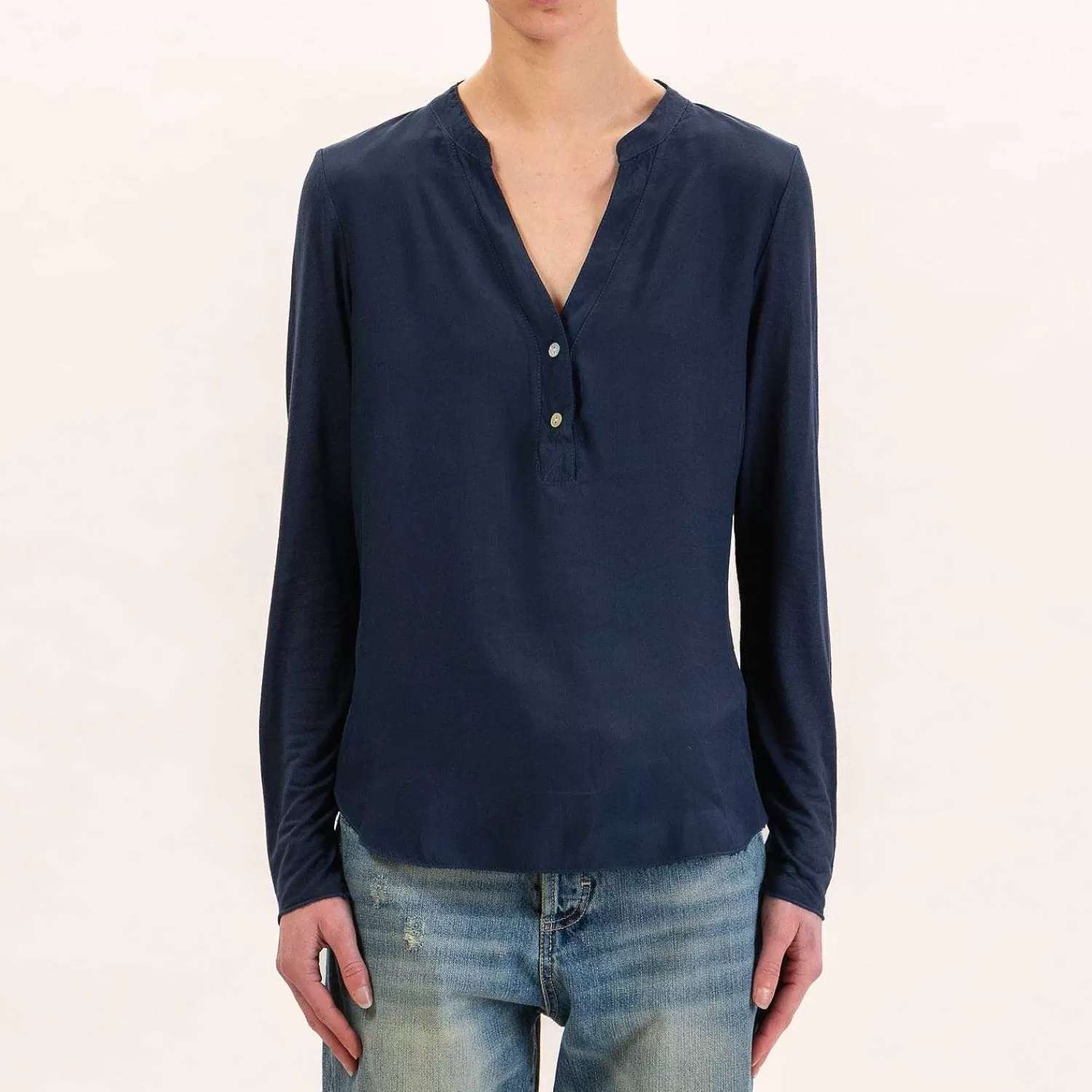 Store White Mood Zeroassoluto-Camicia Chester Doppio Tessuto - Blu