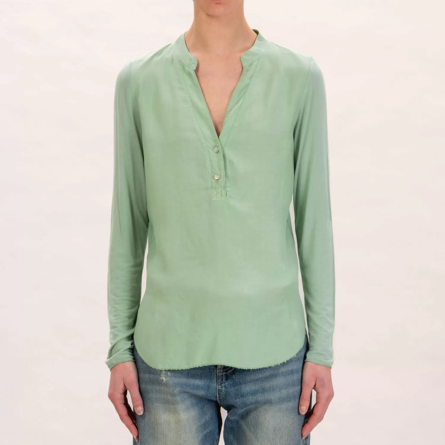 Shop White Mood Zeroassoluto-Camicia Chester Doppio Tessuto - Green Bay