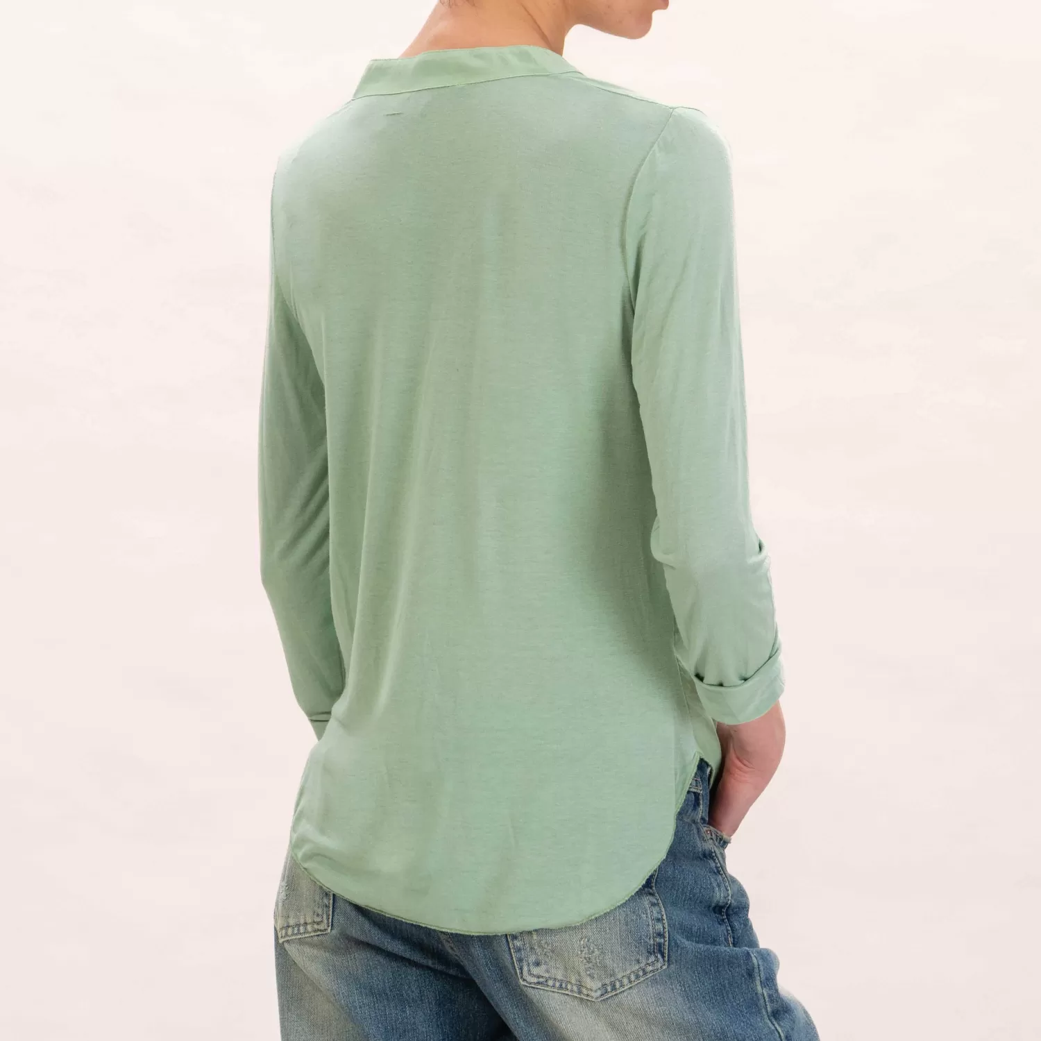 Shop White Mood Zeroassoluto-Camicia Chester Doppio Tessuto - Green Bay