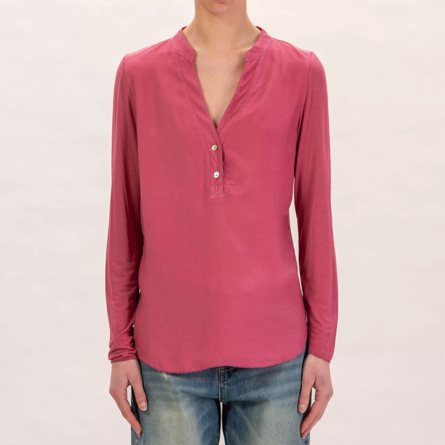 Sale White Mood Zeroassoluto-Camicia Chester Doppio Tessuto - Rose