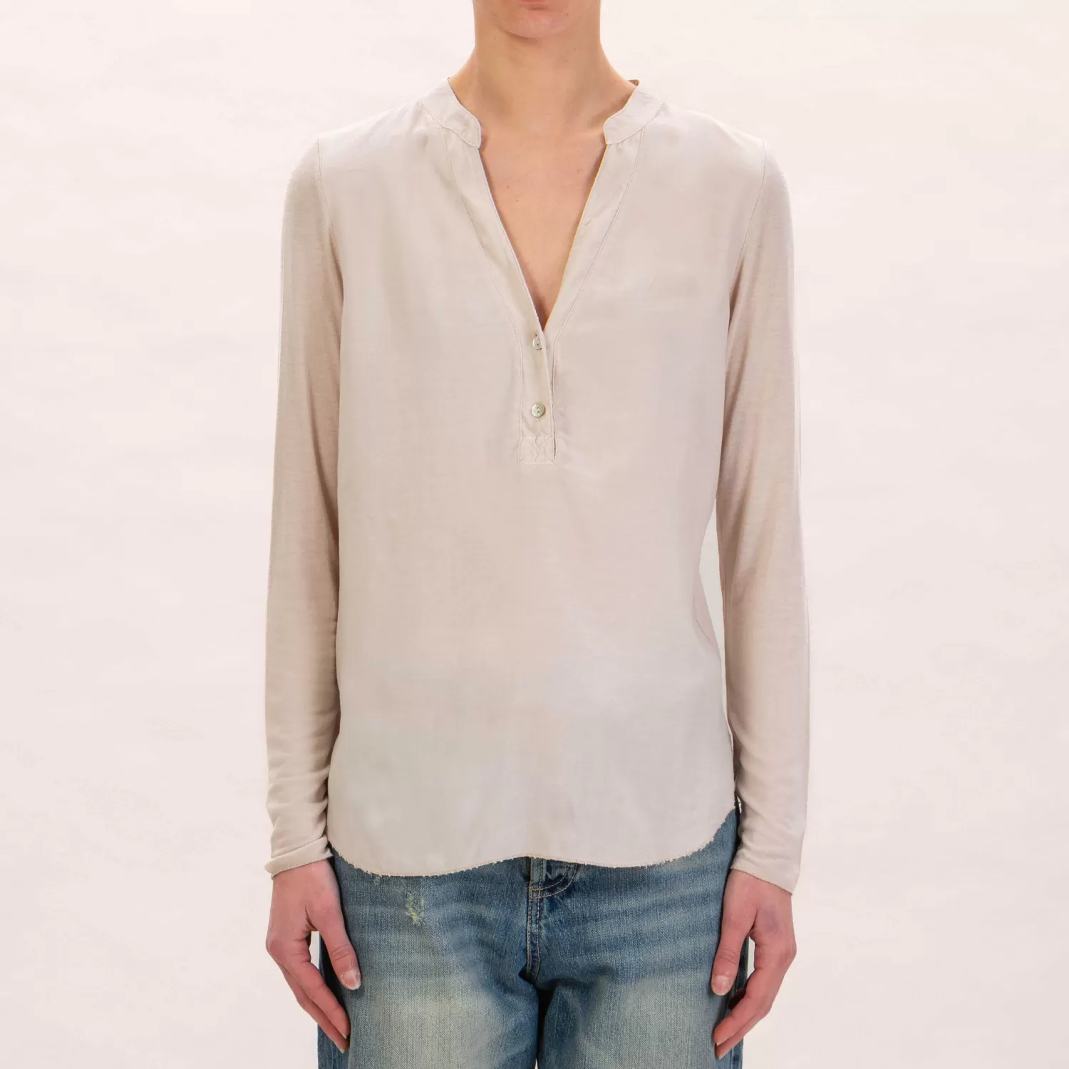 Discount White Mood Zeroassoluto-Camicia Chester Doppio Tessuto - Sand