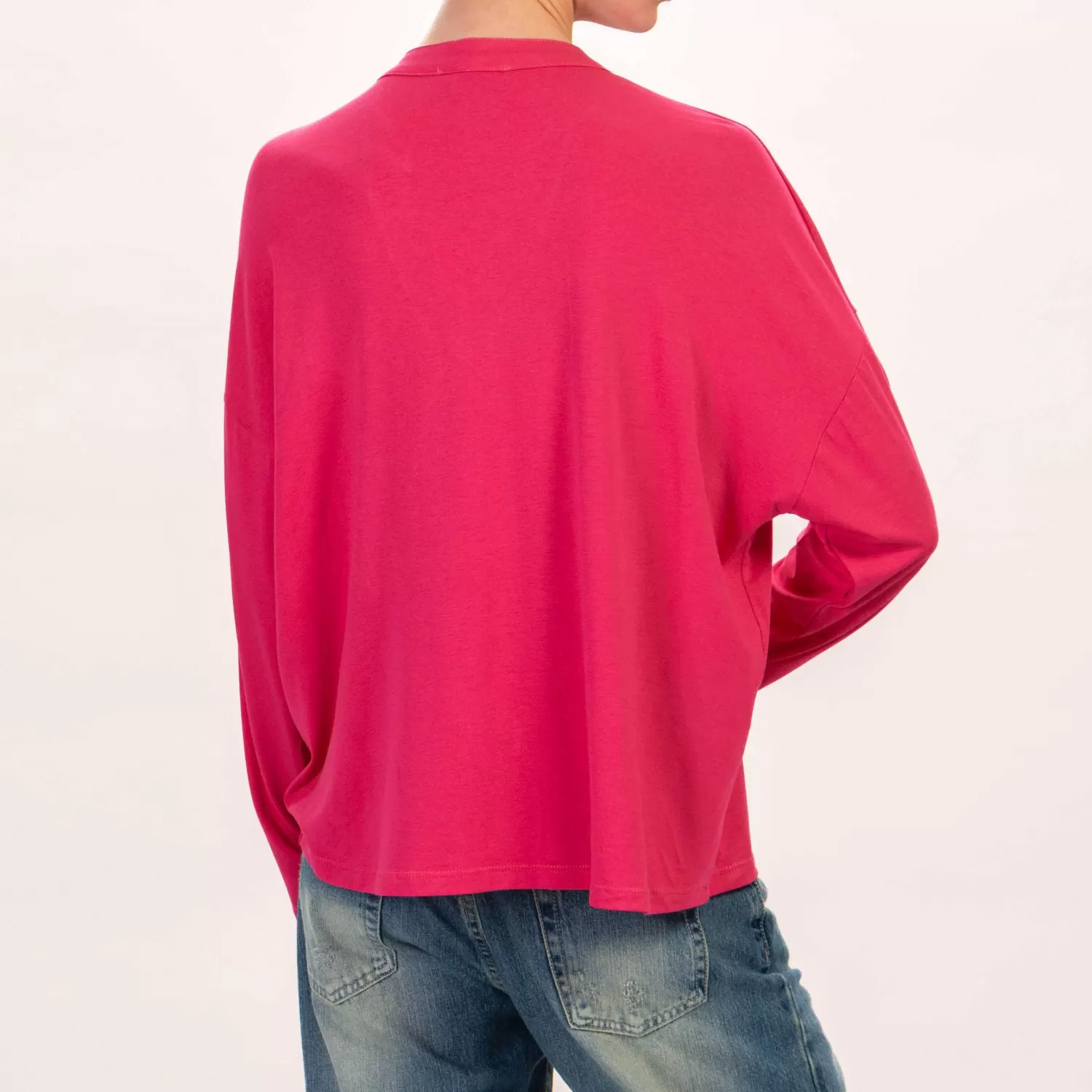 Flash Sale White Mood Zeroassoluto-Camicia Cris Chester In Jersey - Fucsia