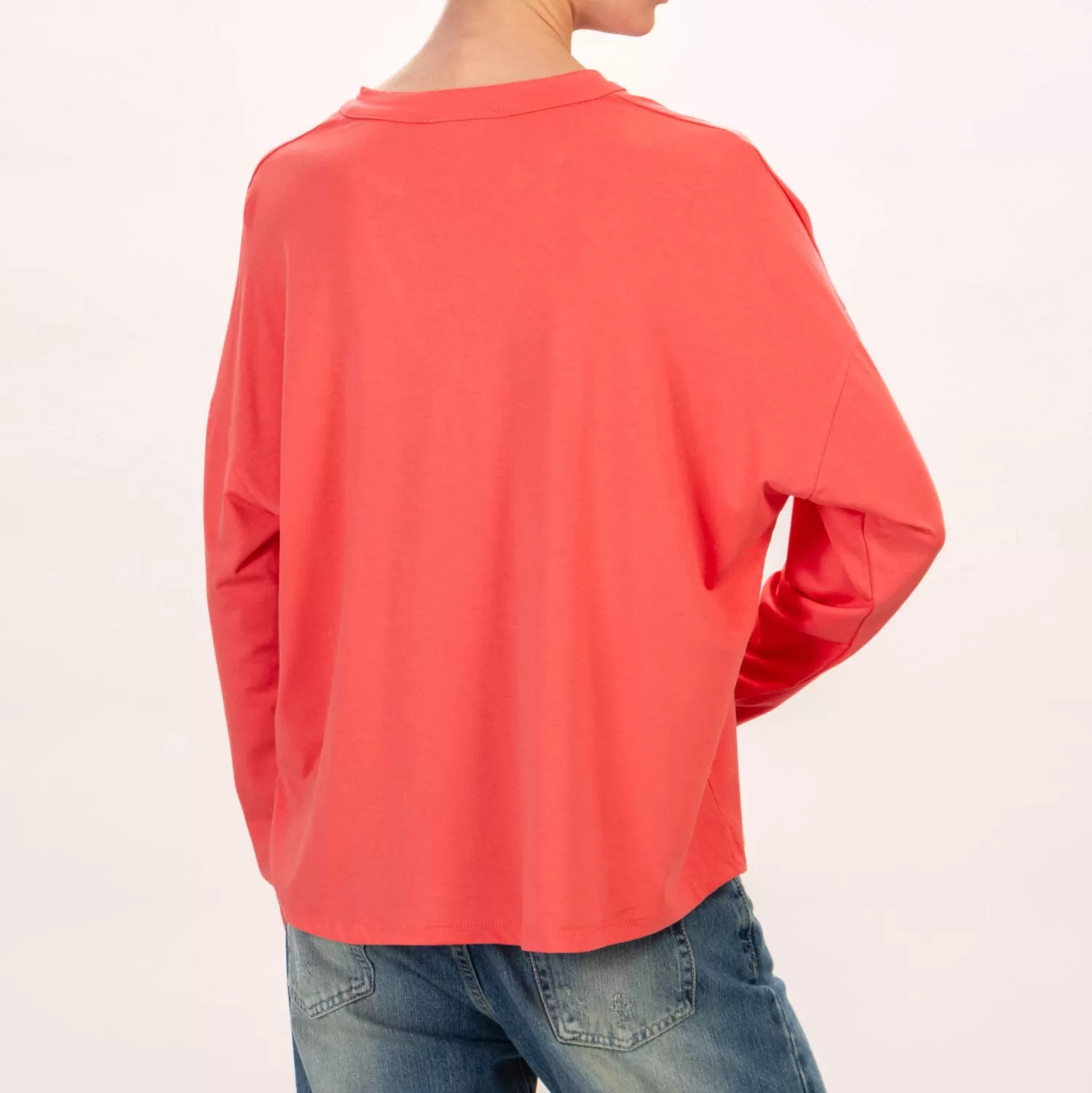 Online White Mood Zeroassoluto-Camicia Cris Chester In Jersey - Peach