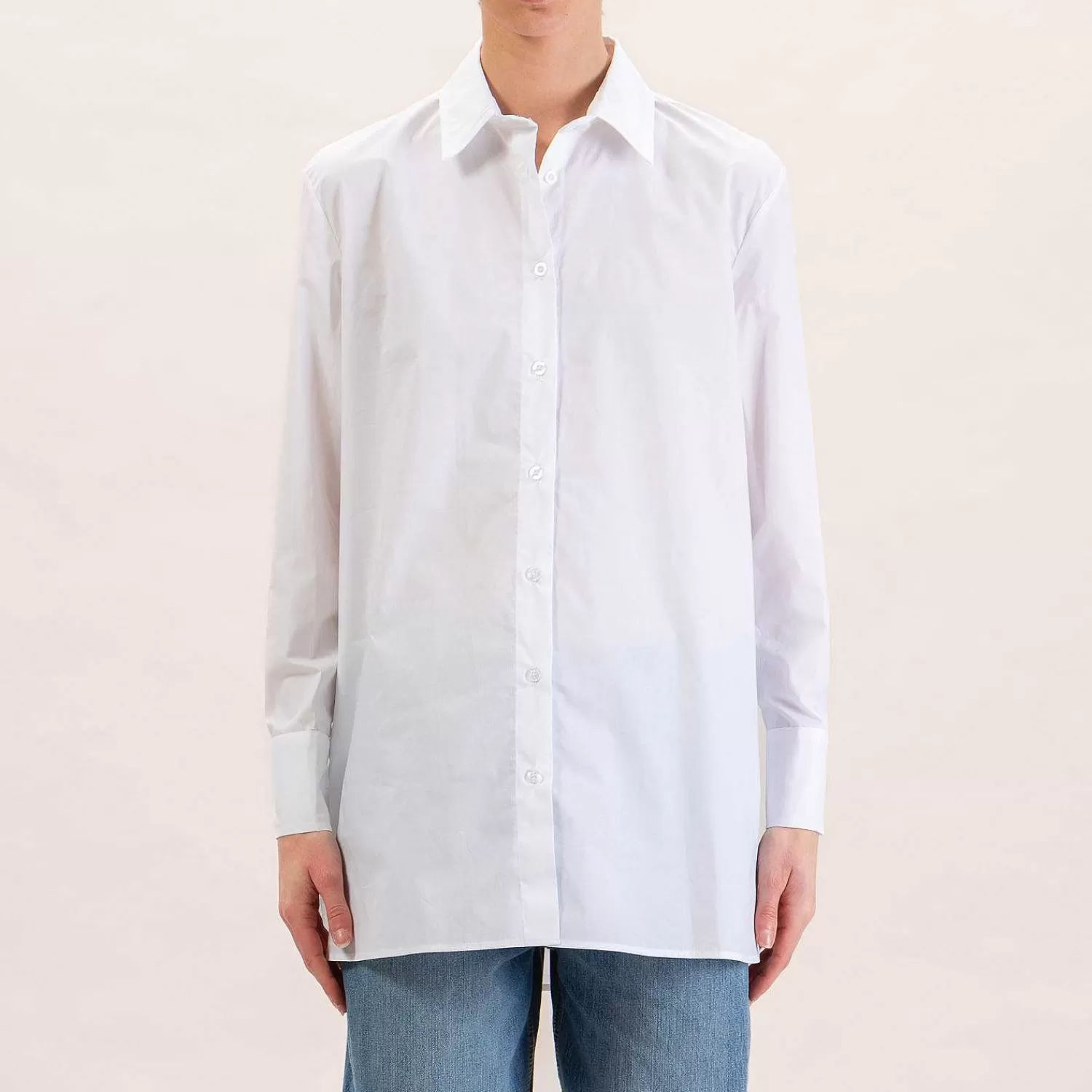 Sale White Mood Zeroassoluto-Camicia Oversize In Cotone - Bianco