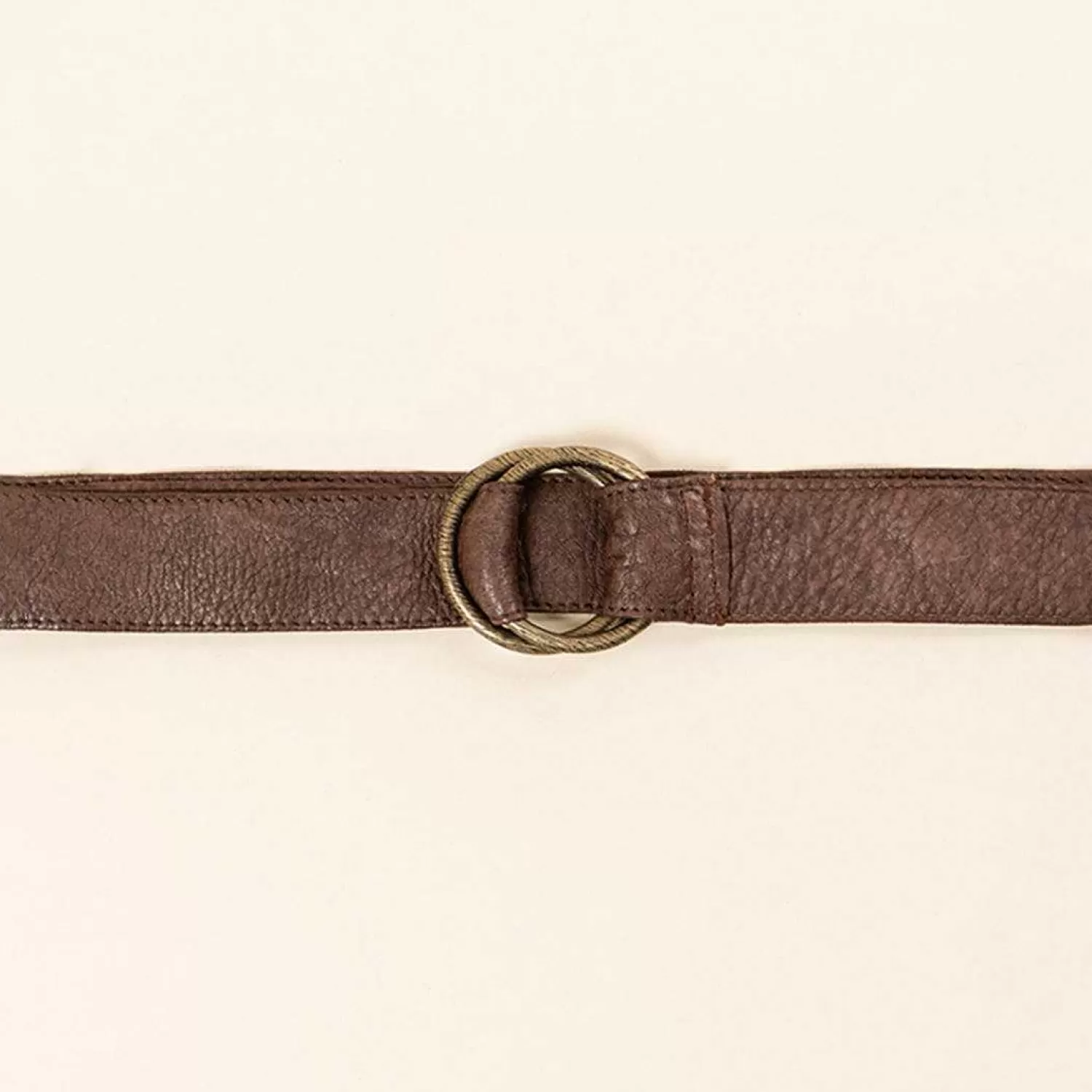 Online White Mood Zeroassoluto-Double Ring Belt - Dark Brown