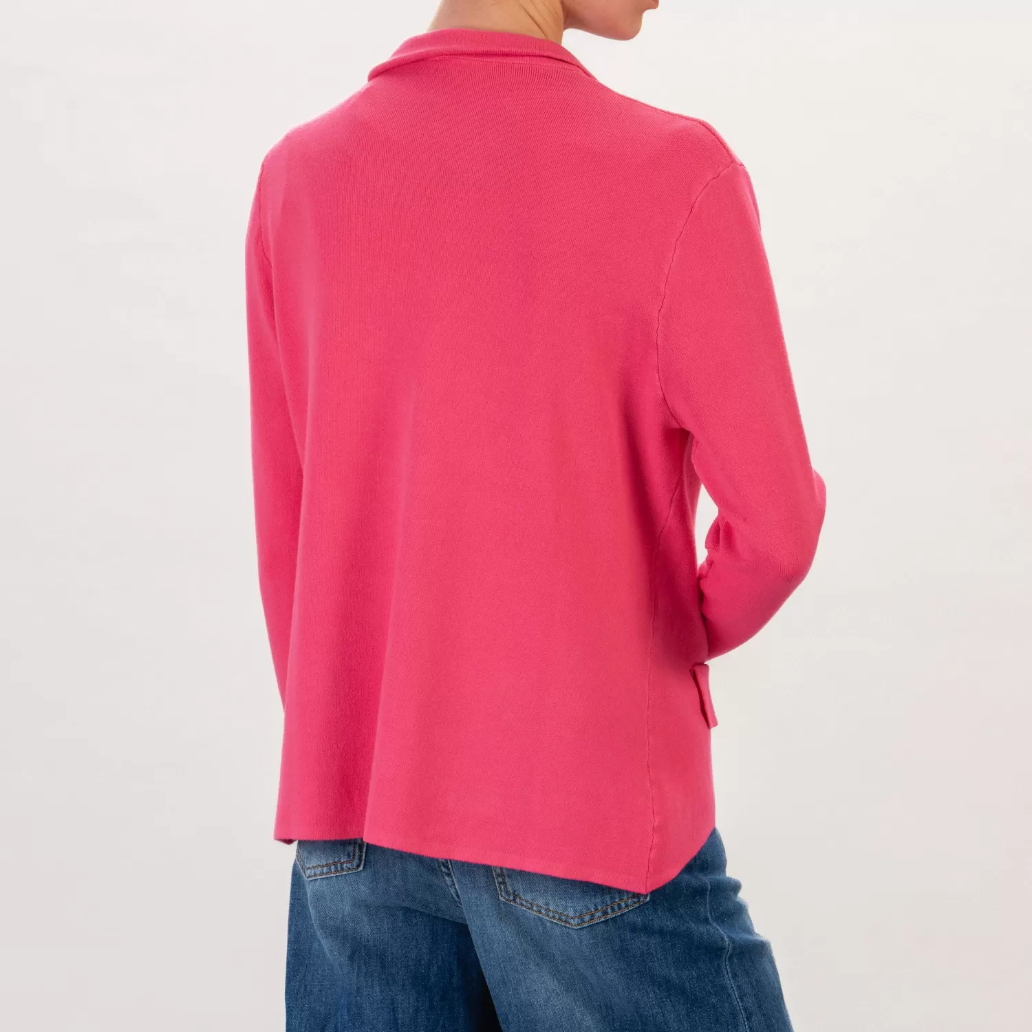 Online White Mood Zeroassoluto-Giacca In Maglia Un Bottone - Fucsia