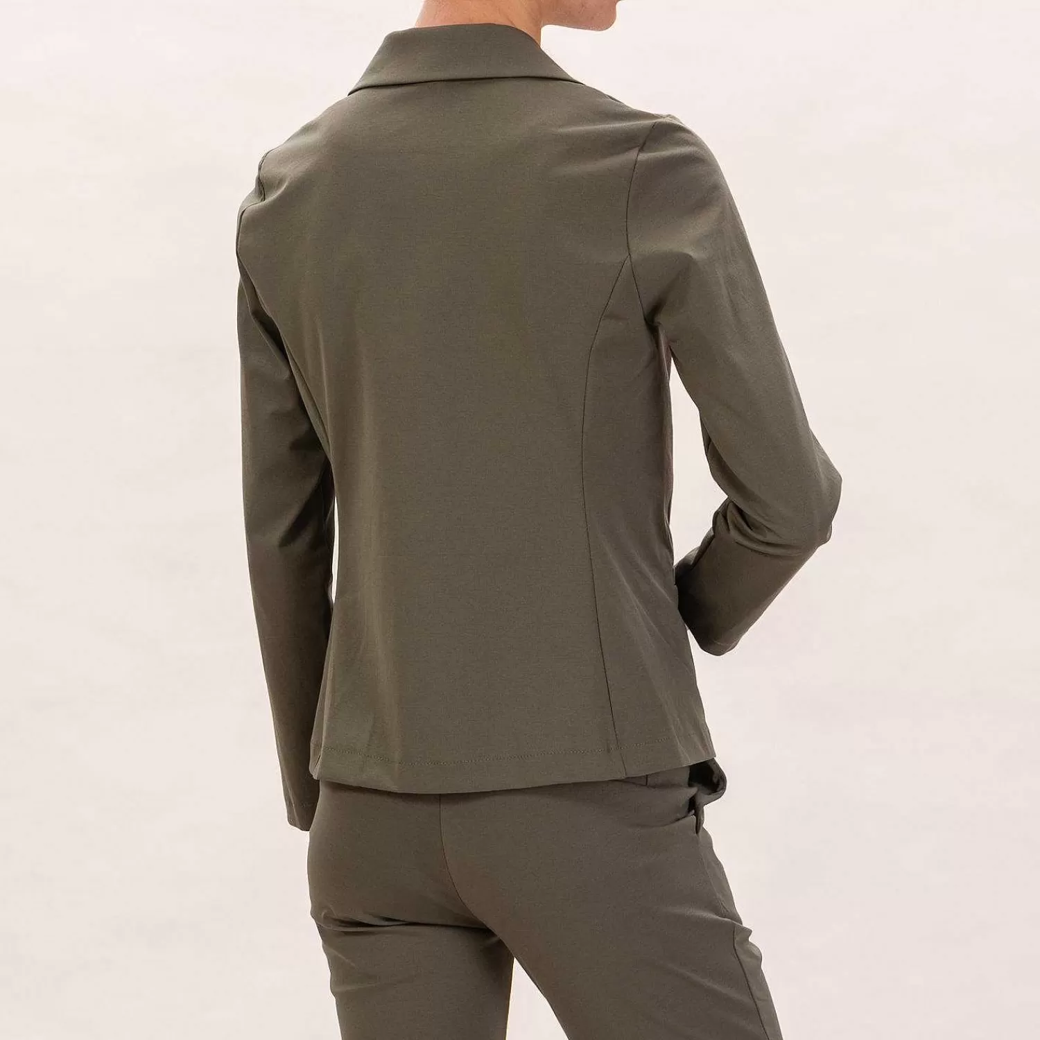 Shop White Mood Zeroassoluto-Giacca Joni Punto Milano Slim Fit - Militare