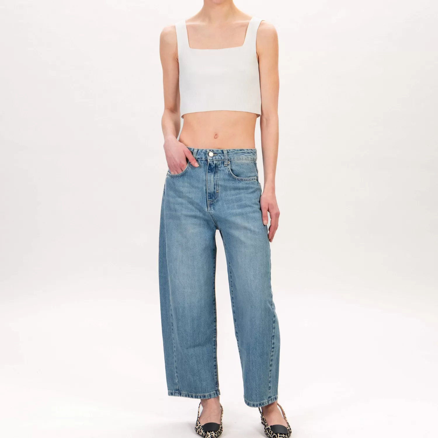 Online White Mood Zeroassoluto-Jeans Sky Mom Fit - Denim