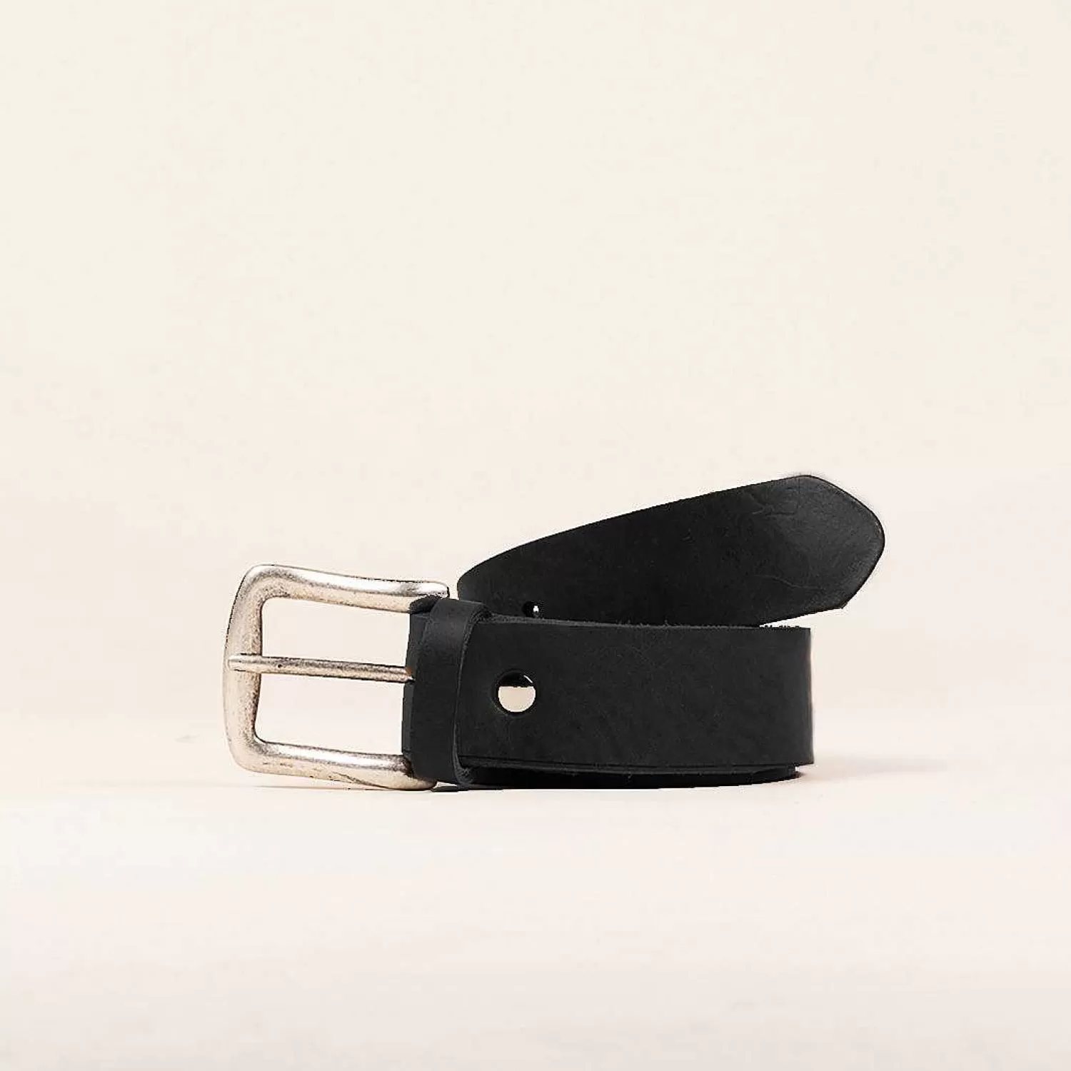 Clearance White Mood Zeroassoluto-Leather Belt With Buckle - Black