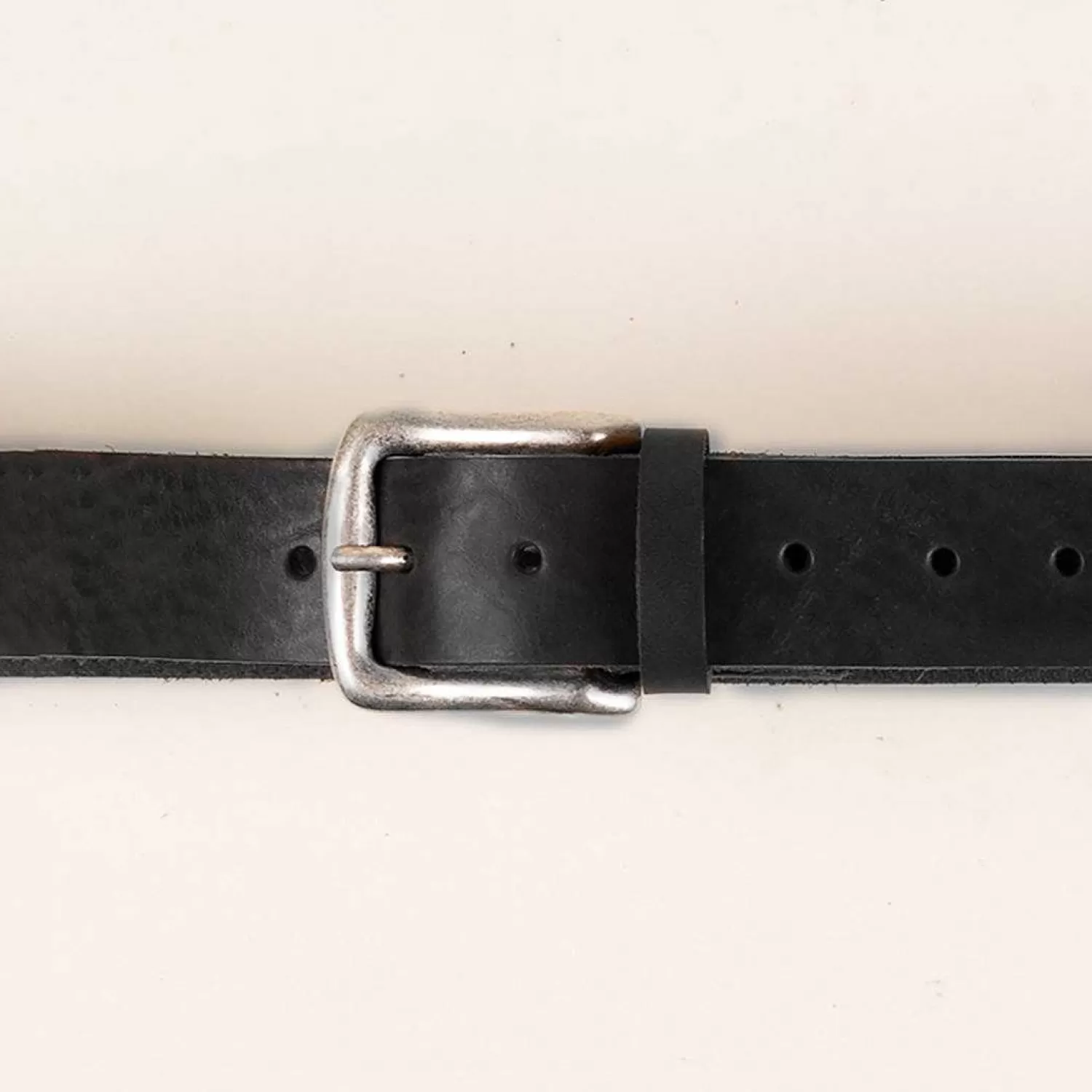 Clearance White Mood Zeroassoluto-Leather Belt With Buckle - Black