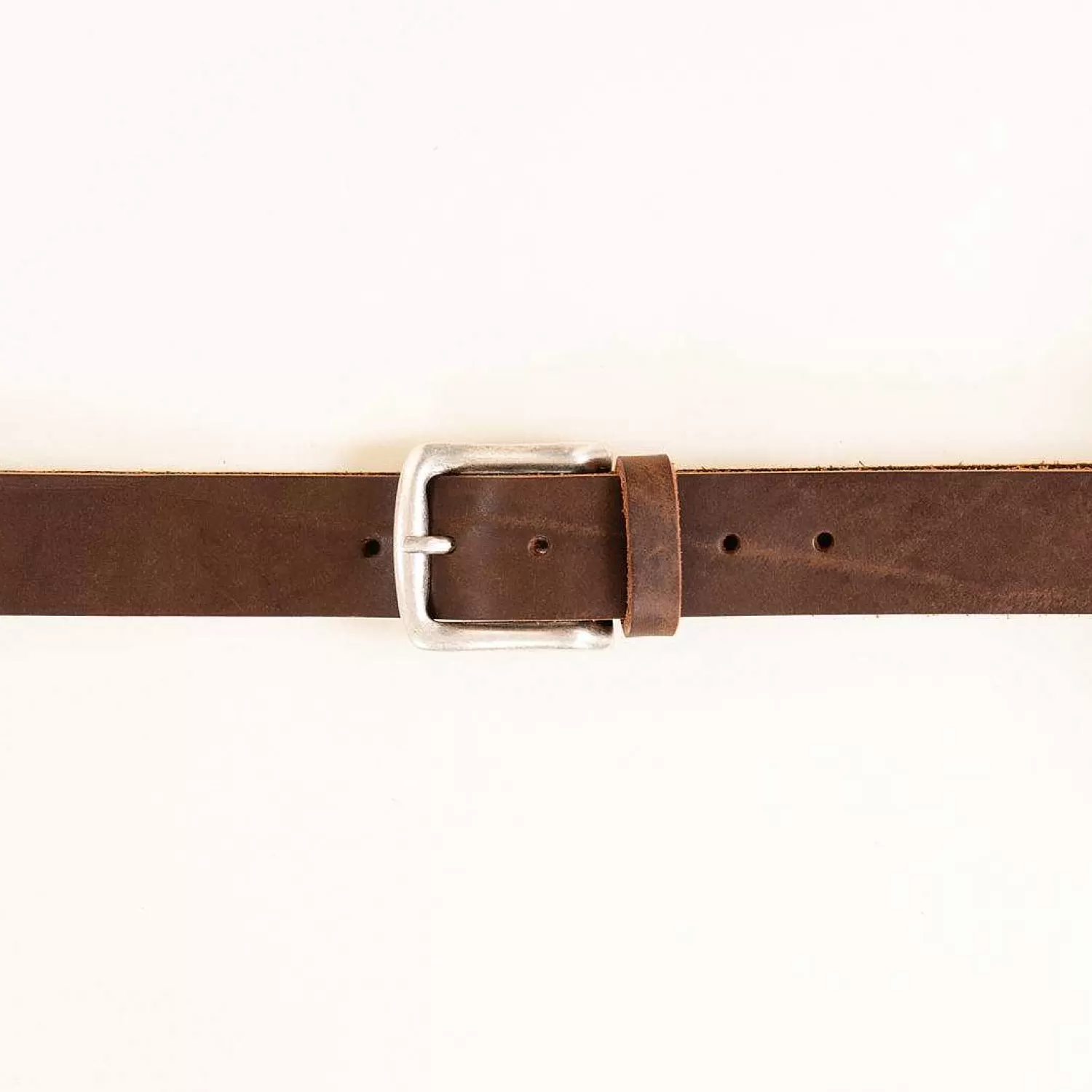 Discount White Mood Zeroassoluto-Leather Belt With Buckle - Dark Brown