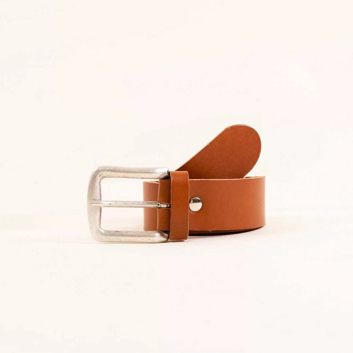 Cheap White Mood Zeroassoluto-Leather Belt With Buckle - Leather