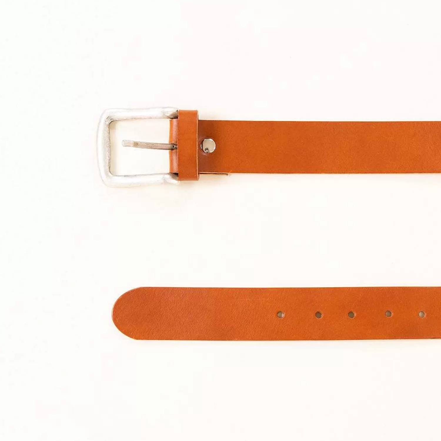 Cheap White Mood Zeroassoluto-Leather Belt With Buckle - Leather