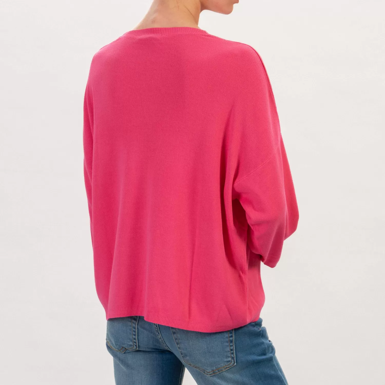 Online White Mood Zeroassoluto-Maglia Scatola Scollo V - Fucsia