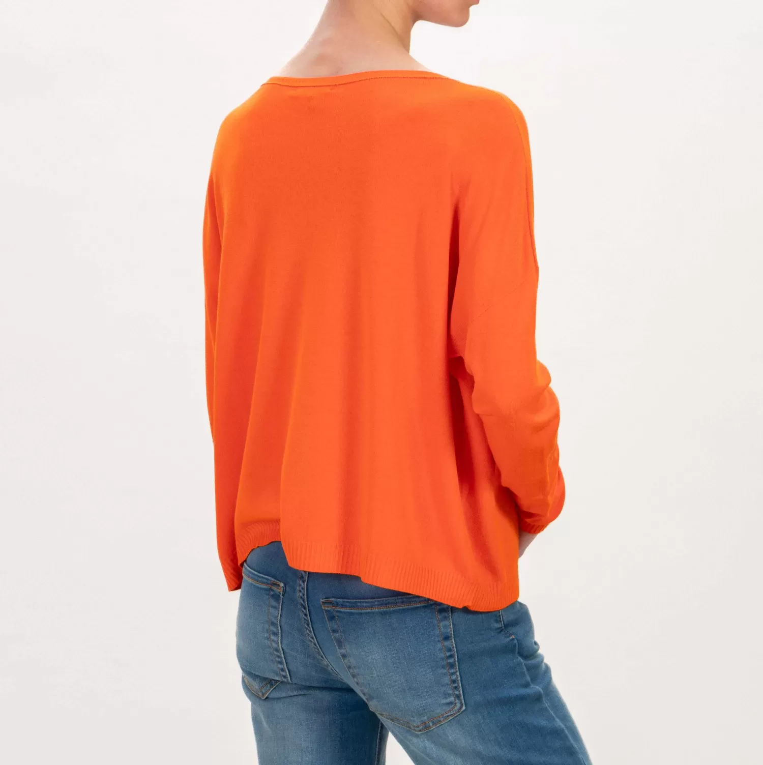 Fashion White Mood Zeroassoluto-Maglia Scatola Scollo V - Orange