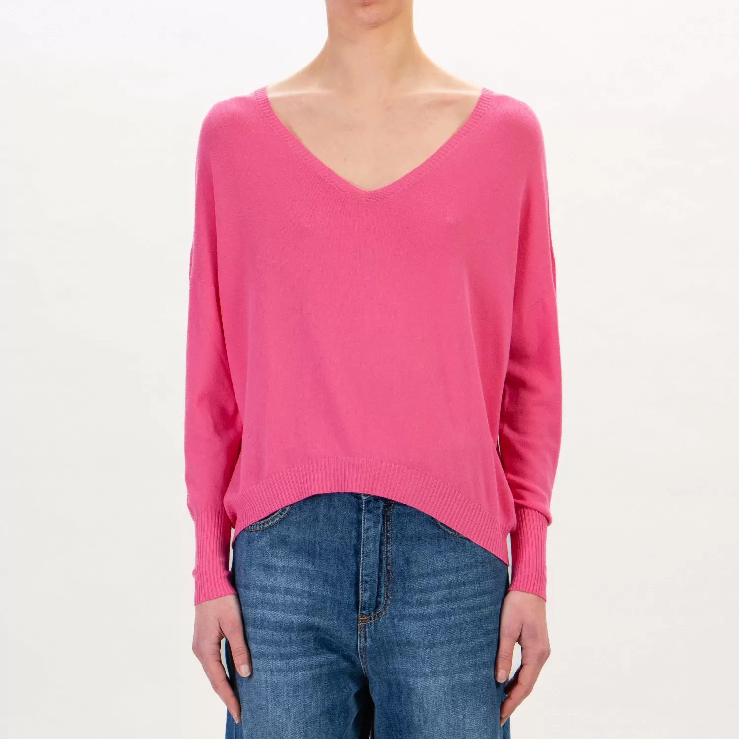 Cheap White Mood Zeroassoluto-Maglia Scollo V - Fucsia