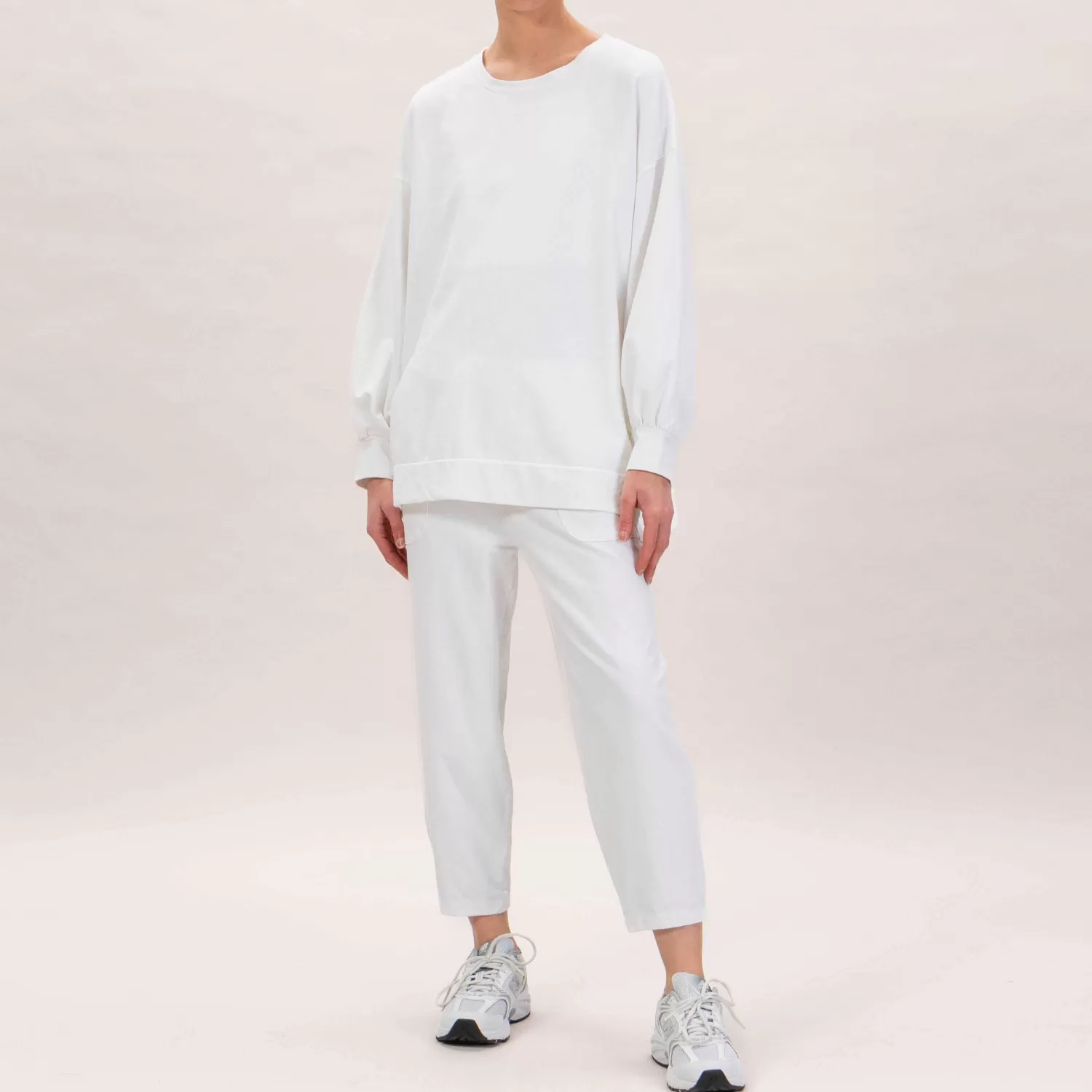 Flash Sale White Mood Zeroassoluto-Pantalone Felpa Leggera Con Elastico - Latte