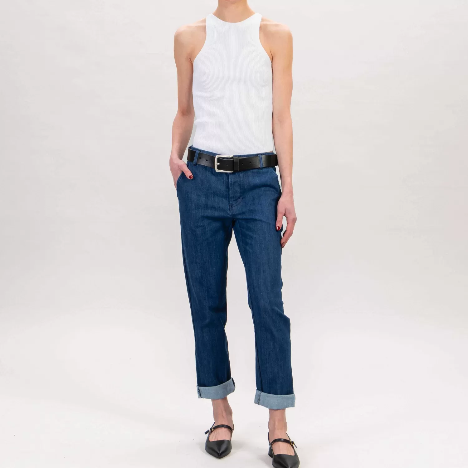 Discount White Mood Zeroassoluto-Pantalone Lois Chino Tela Jeans - Denim