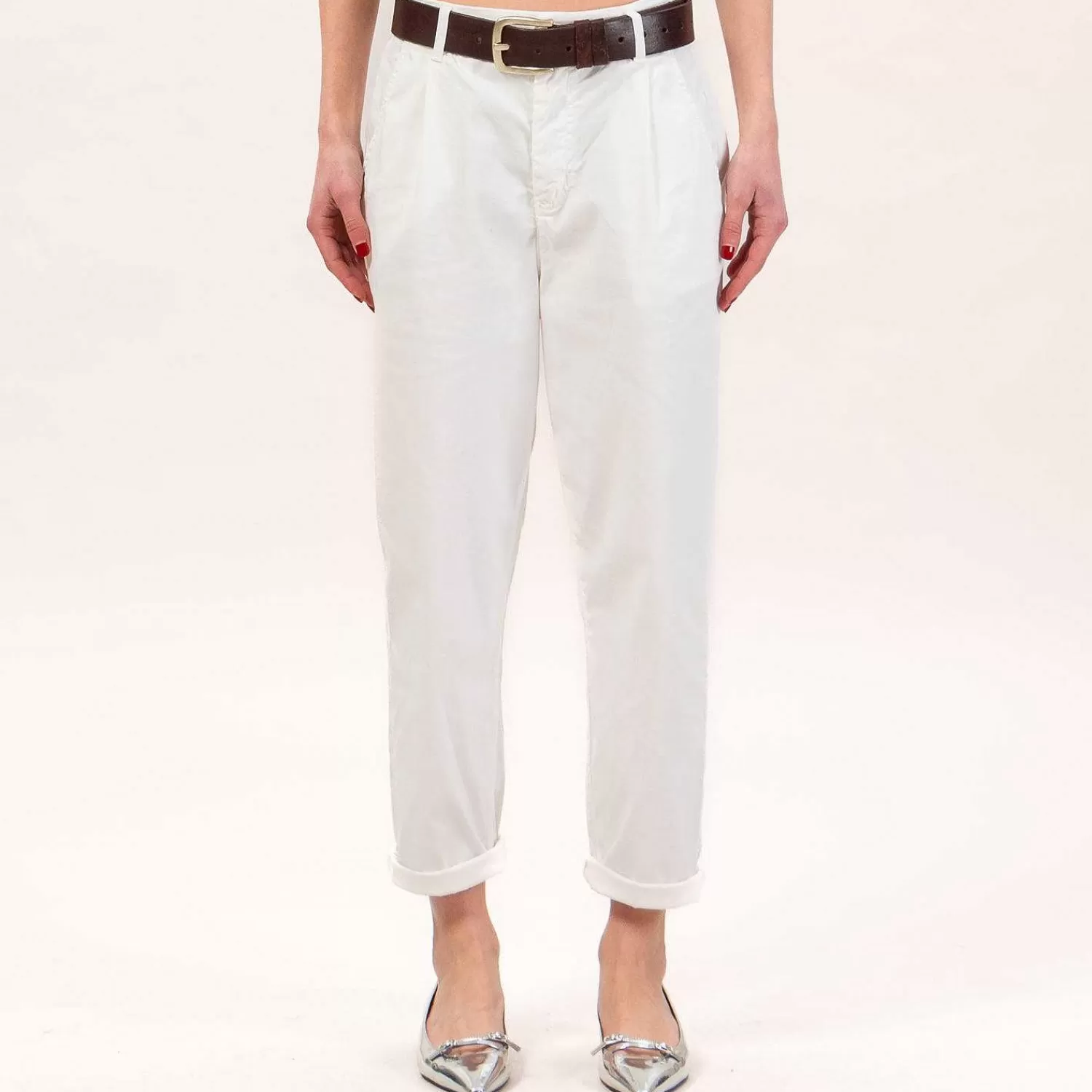 Fashion White Mood Zeroassoluto-Pantalone Lola Elastico Dietro - Off White