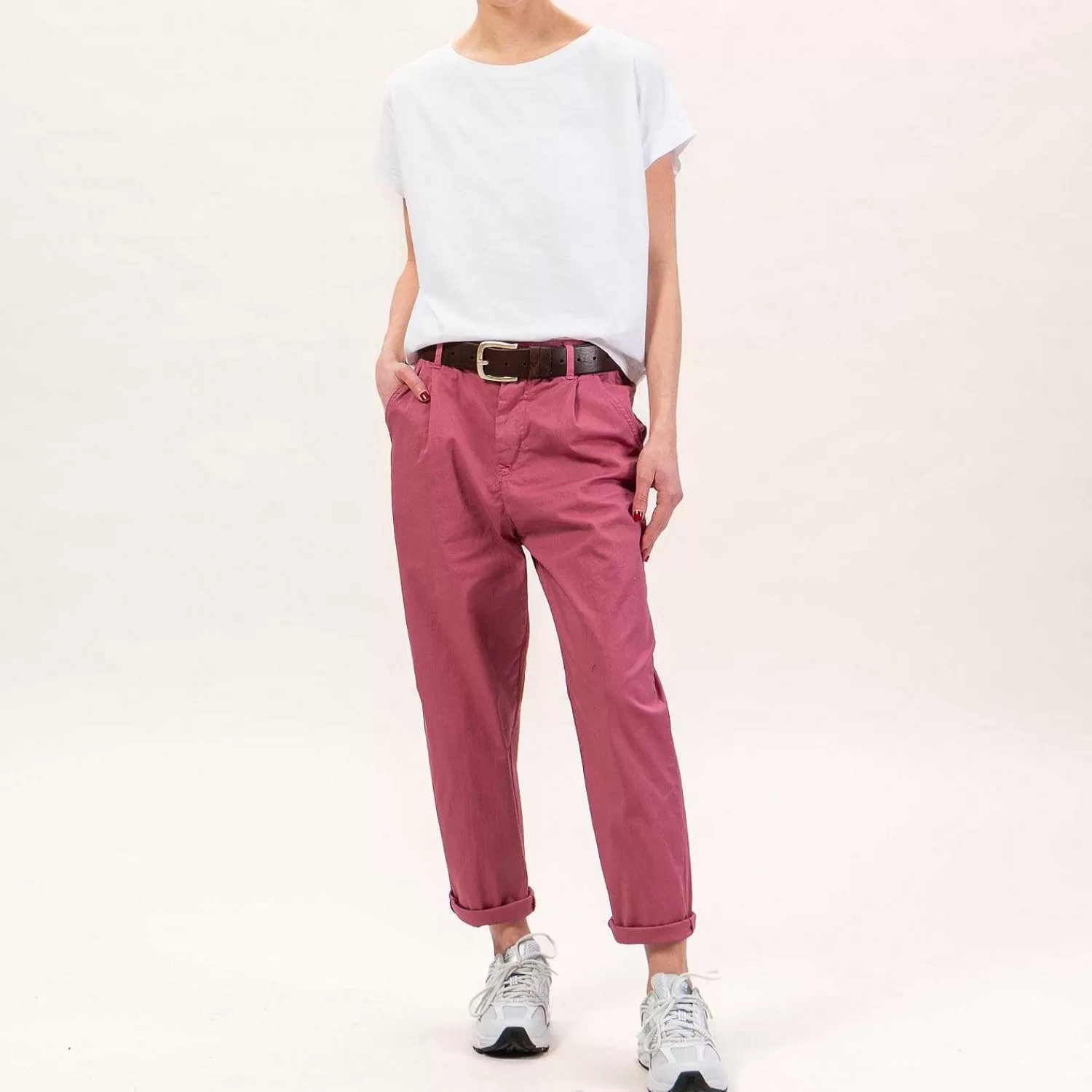 Store White Mood Zeroassoluto-Pantalone Lola Elastico Dietro - Rose