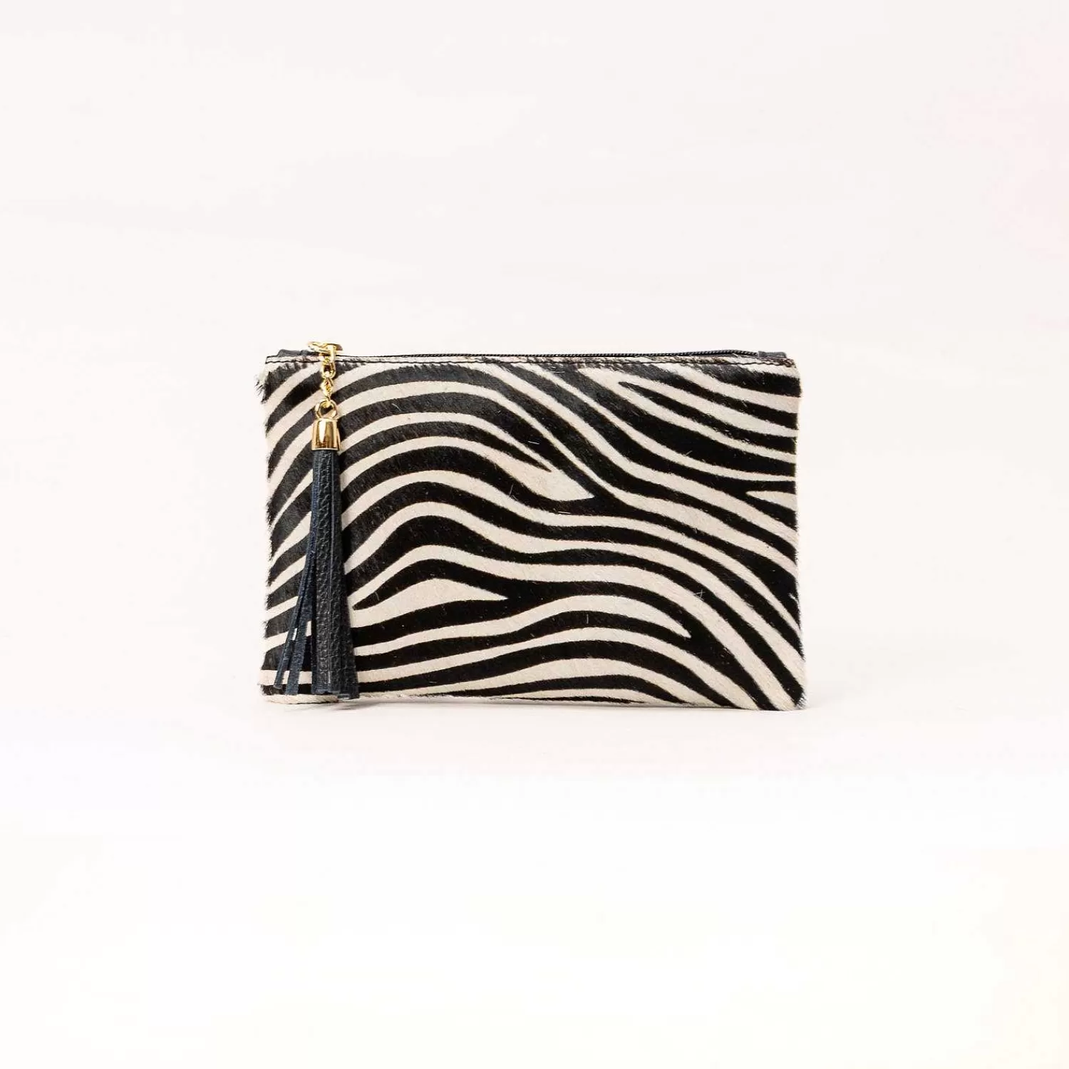 Best White Mood Zeroassoluto-Pochette In Cavallino Zebrata - Latte/Nero