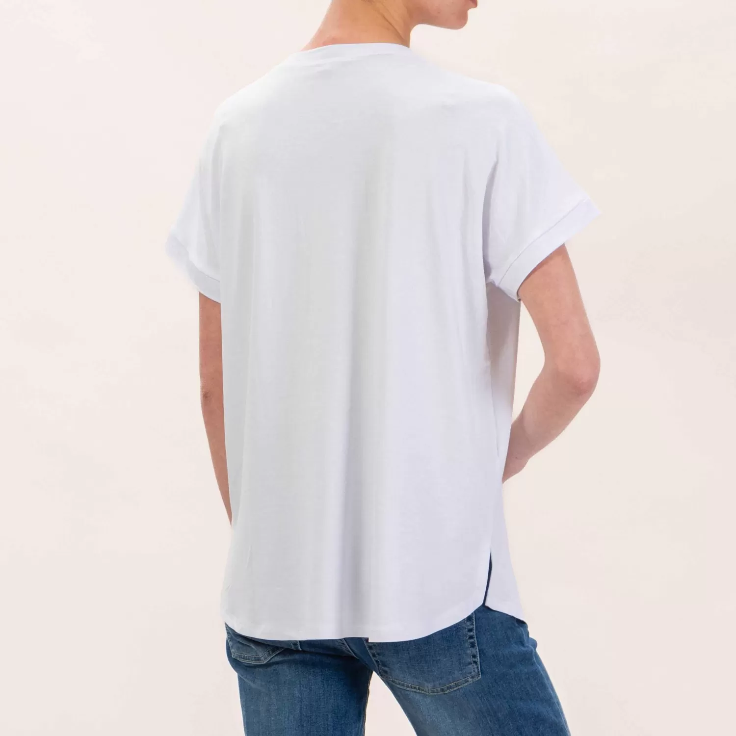 Clearance White Mood Zeroassoluto-T-Shirt In Jersey Stondata - Bianco