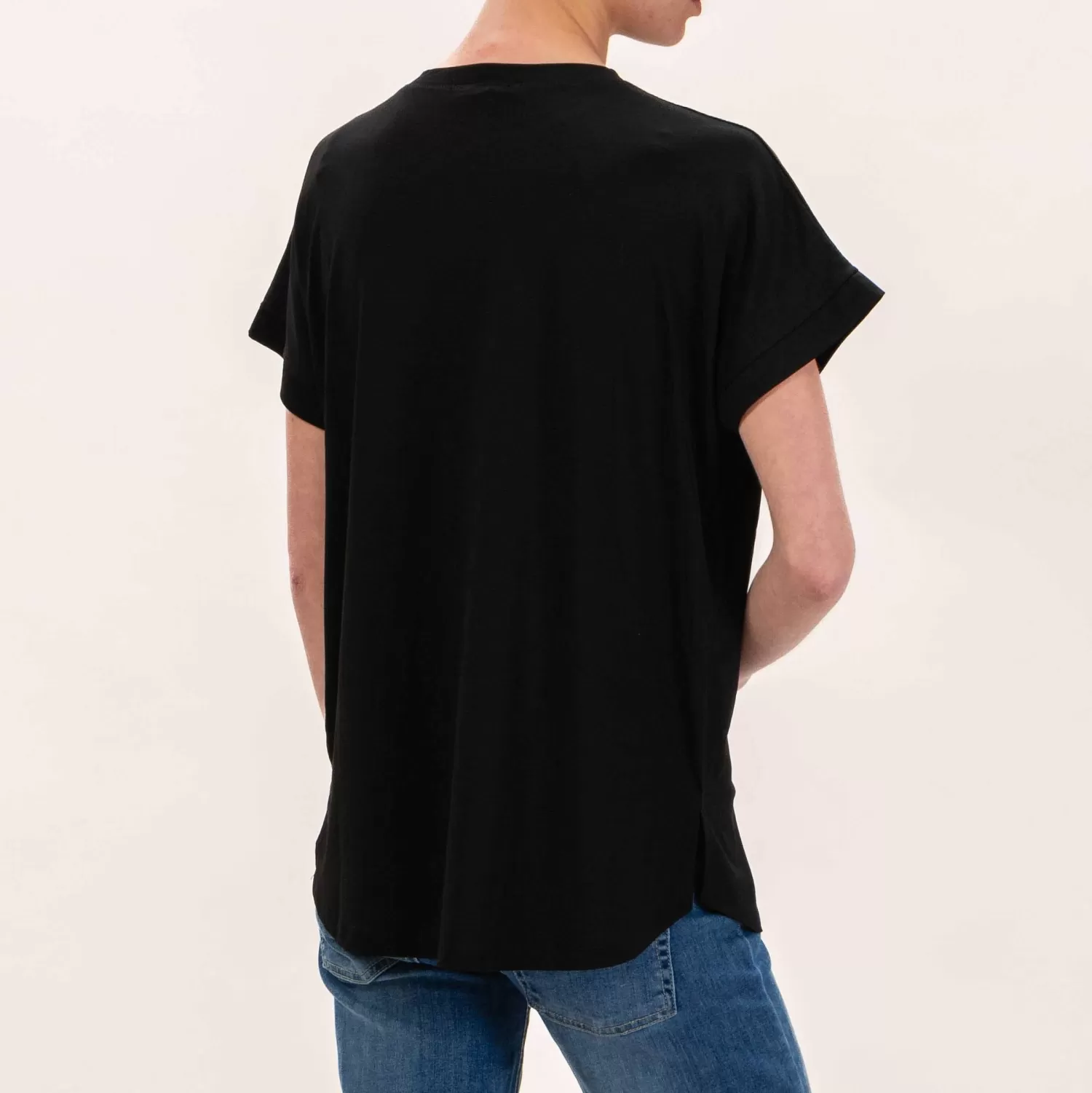 Best White Mood Zeroassoluto-T-Shirt In Jersey Stondata - Nero