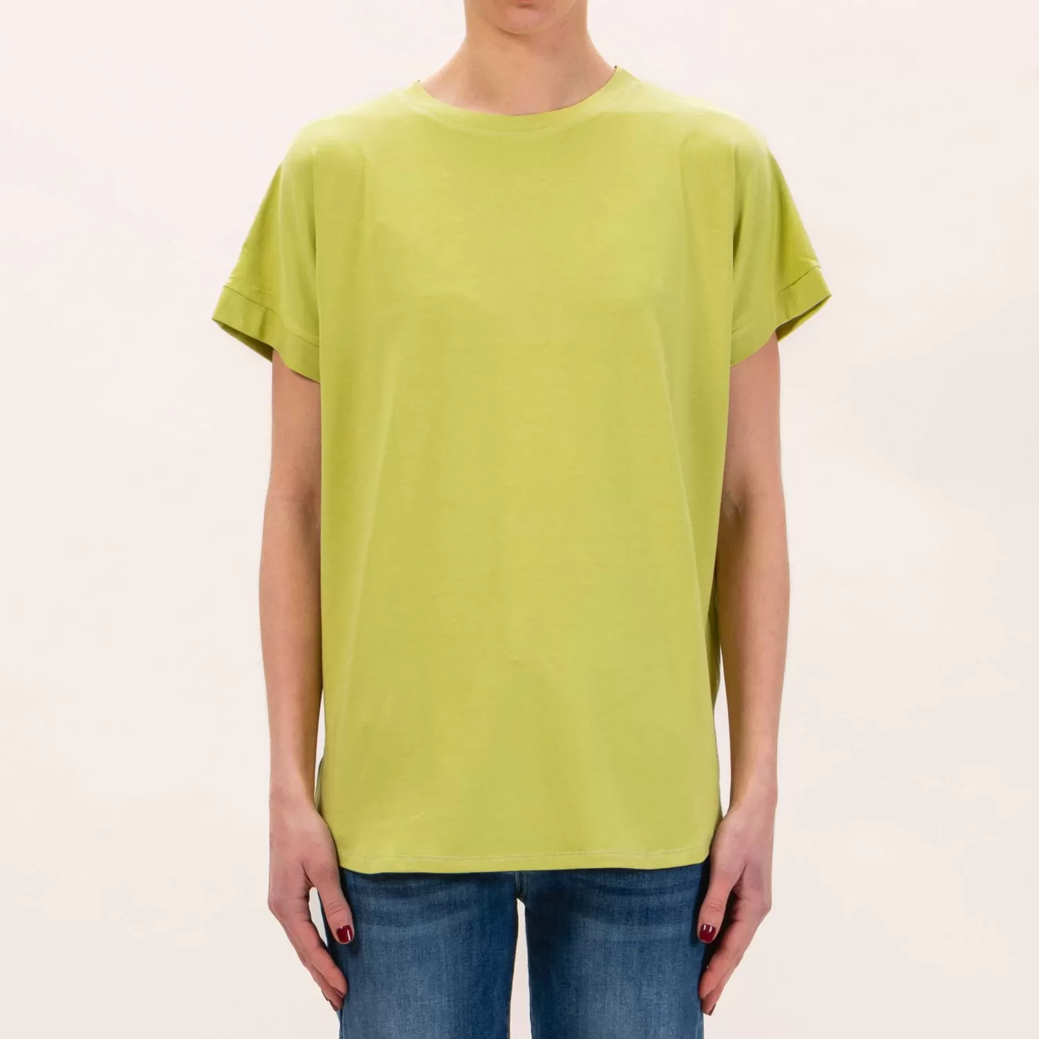 Discount White Mood Zeroassoluto-T-Shirt In Jersey Stondata - Pistacchio