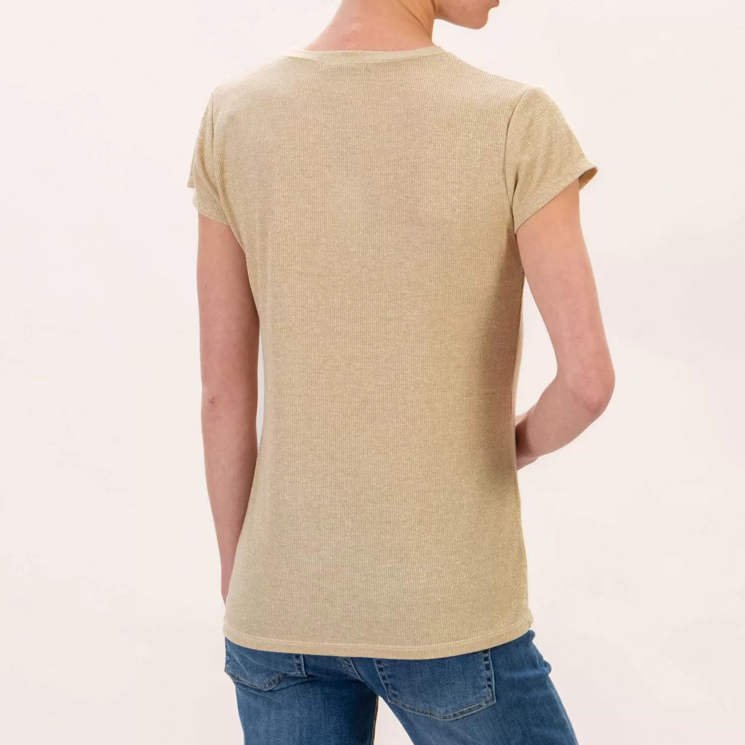 Sale White Mood Zeroassoluto-T-Shirt Lurex - Oro