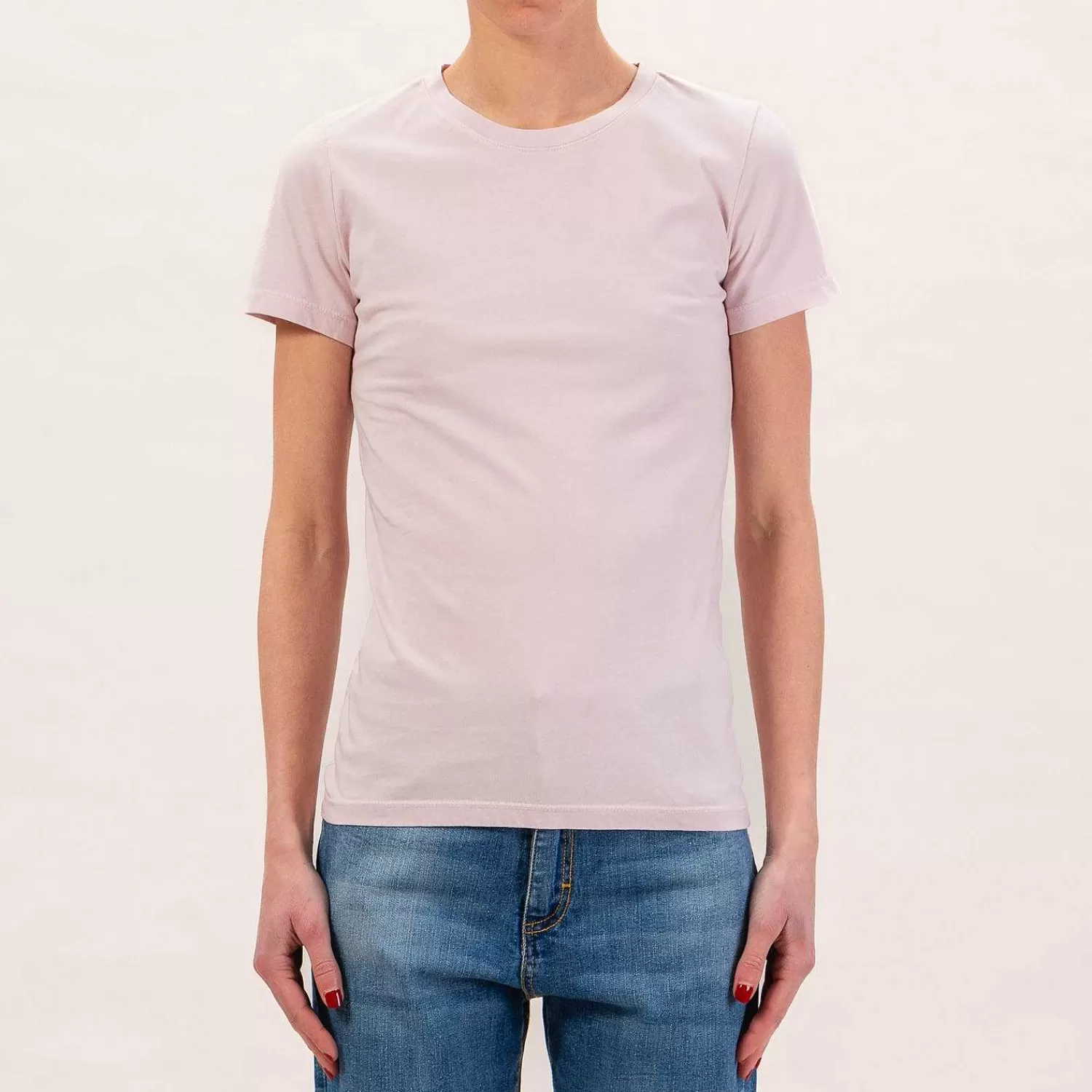 Hot White Mood Zeroassoluto-T-Shirt Slimfit Mezza Manica - Rosa