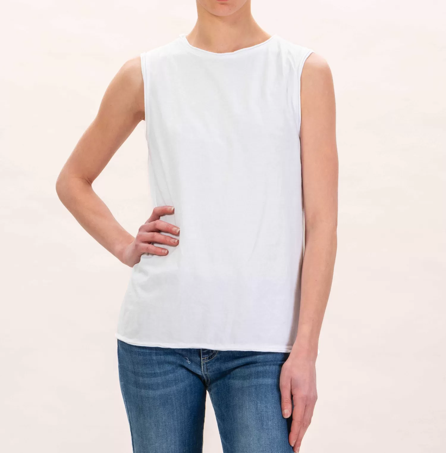 Best White Mood Zeroassoluto-T-Shirt Smanicata In Cotone - Bianco